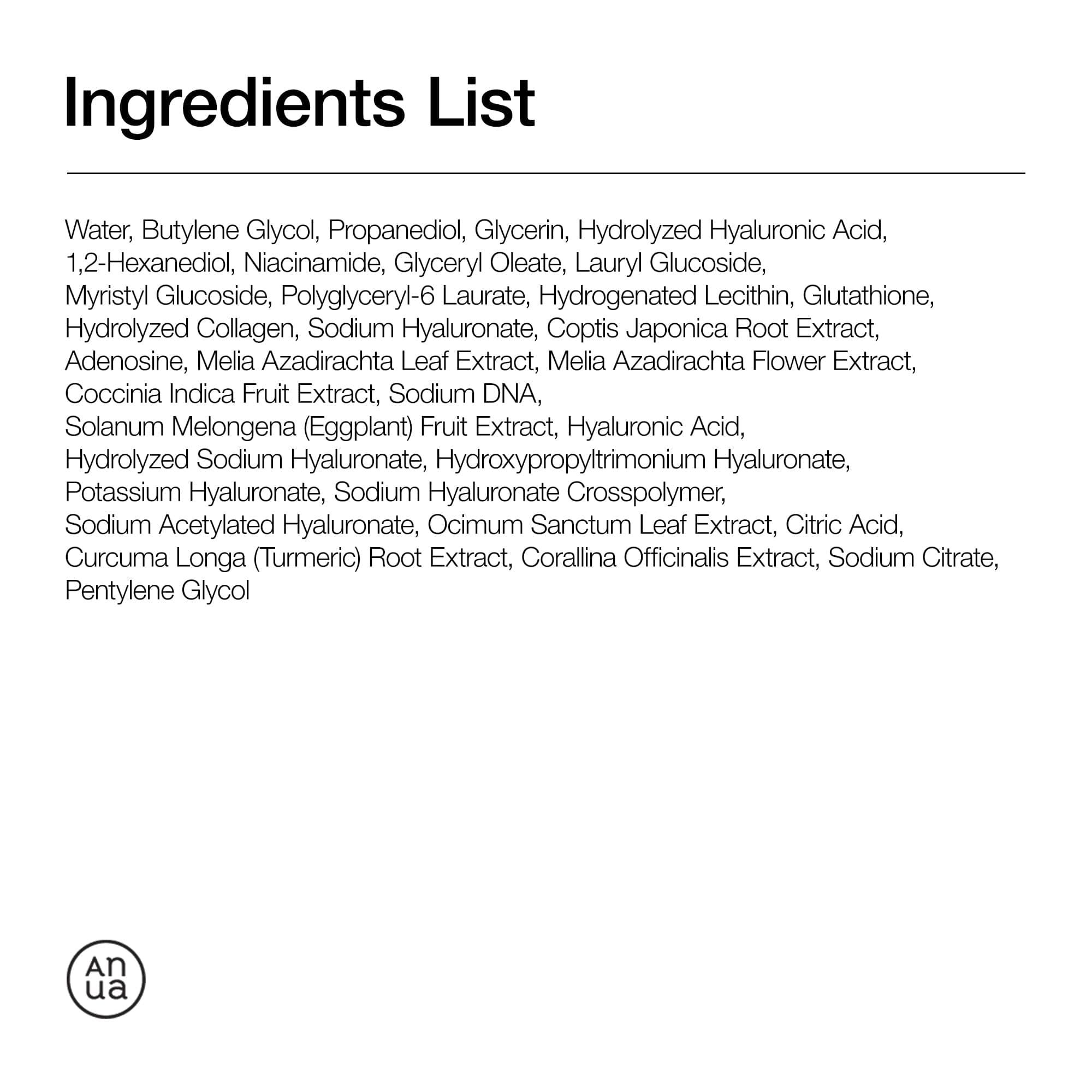 Anua Global Ampoule/Serum PDRN Hyaluronic Acid Capsule 100 Serum