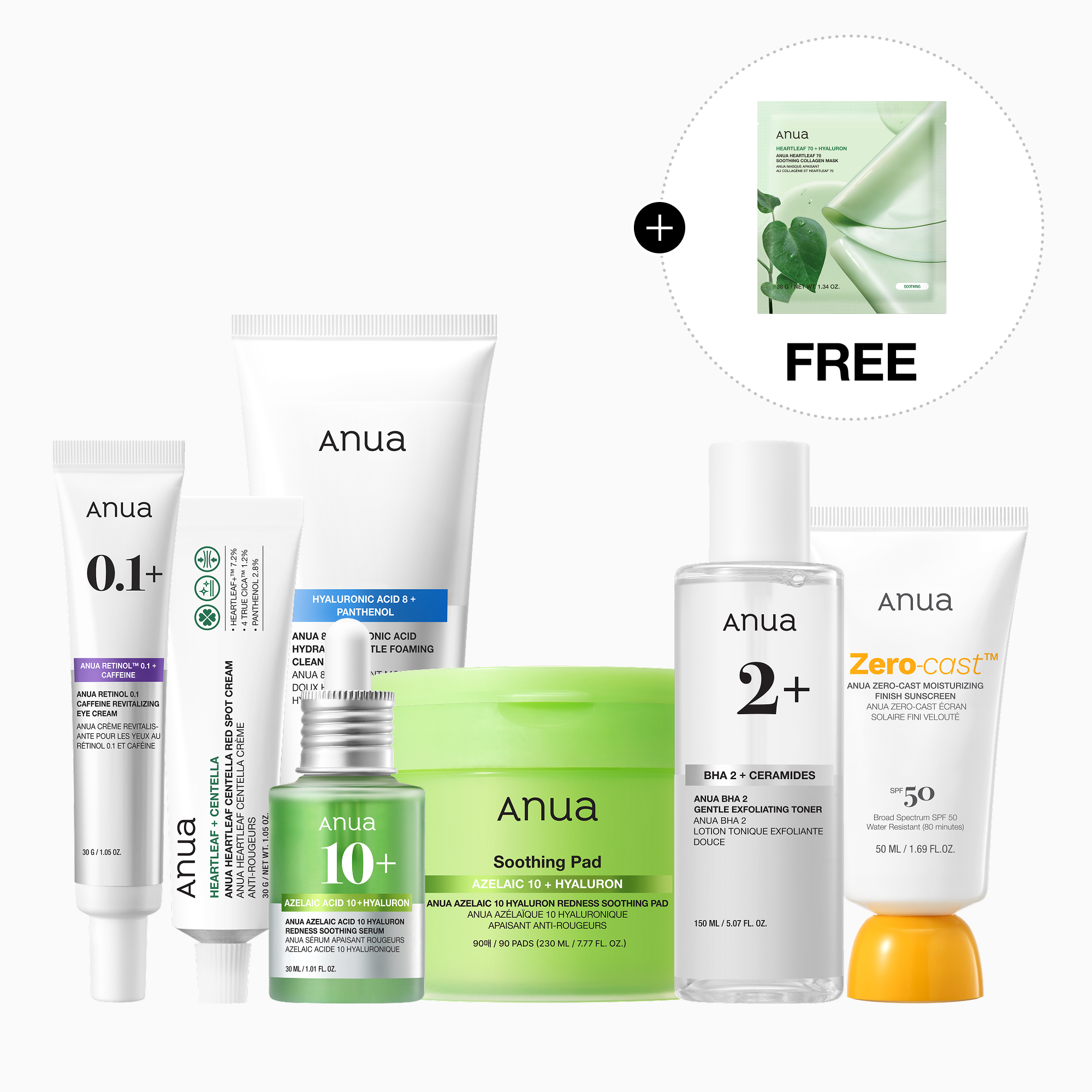 Anua US Bundle 7-Day Breakout Control Routine Set