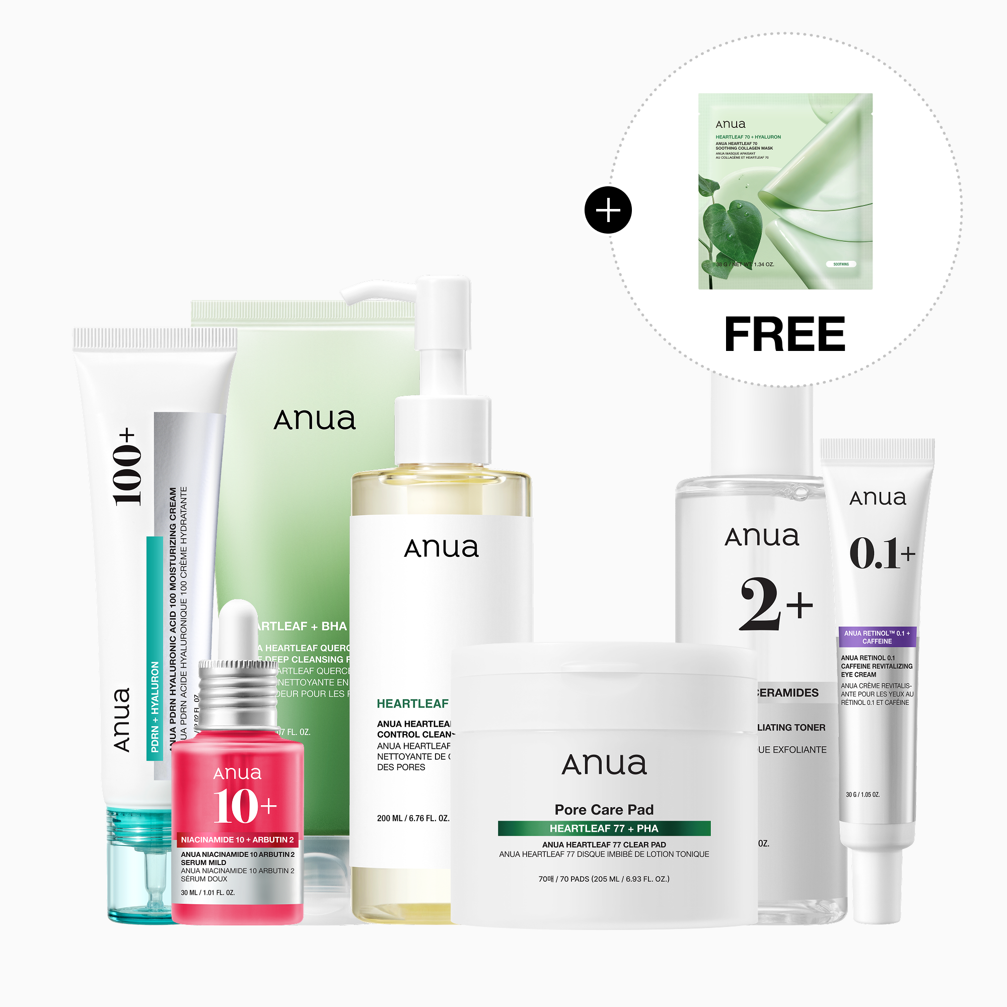 Anua US Bundle 7-Day Pore Reset Routine Set