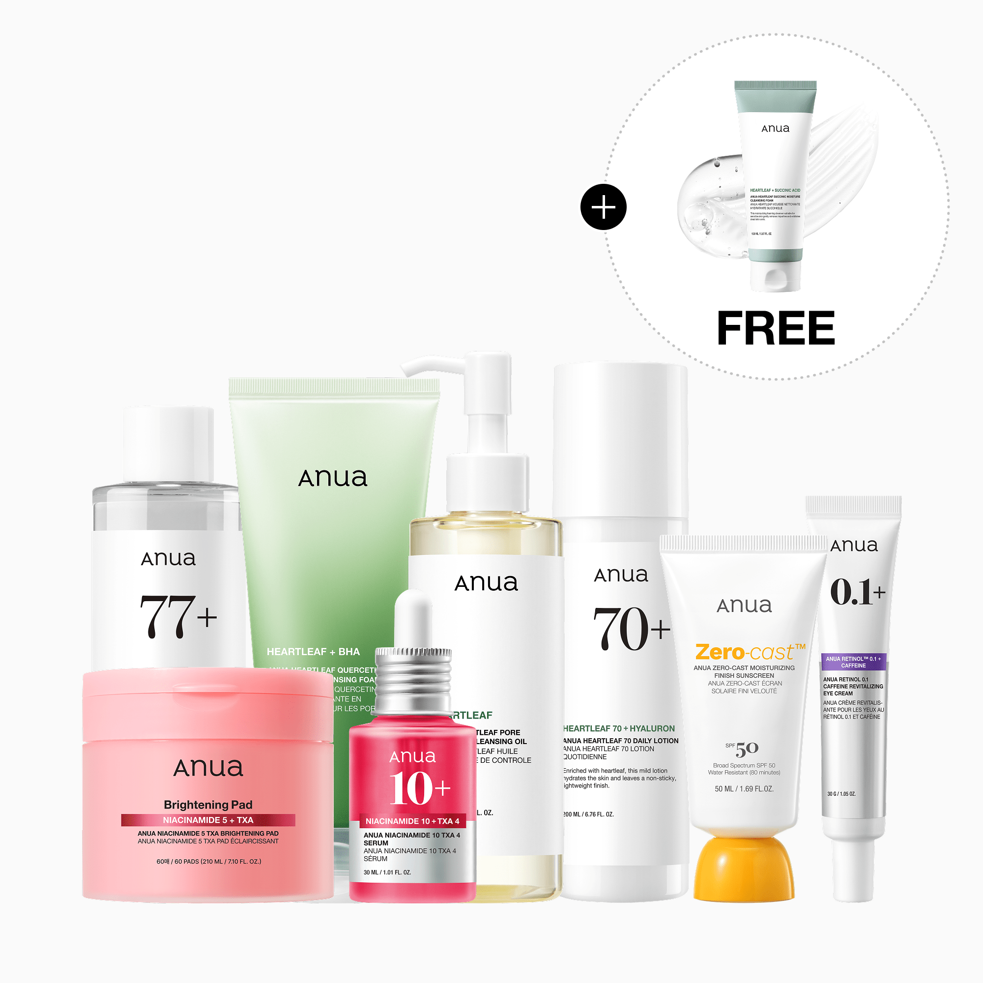Anua US Bundle All day routine for Glass Skin