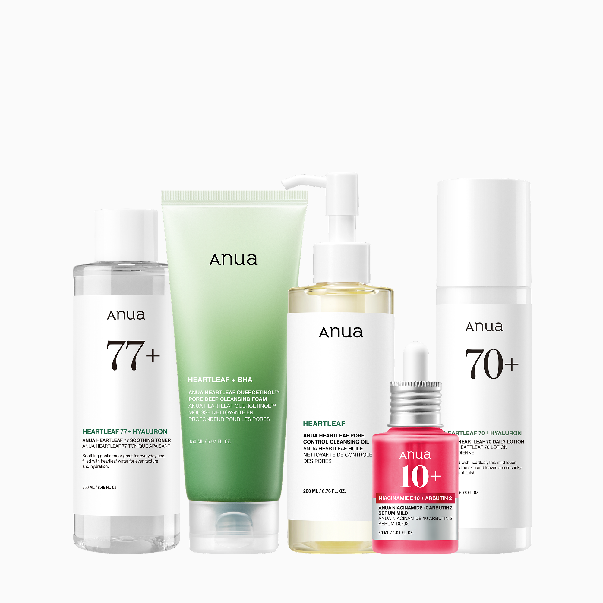 Anua US Bundle Glass Skin Full Routine Set