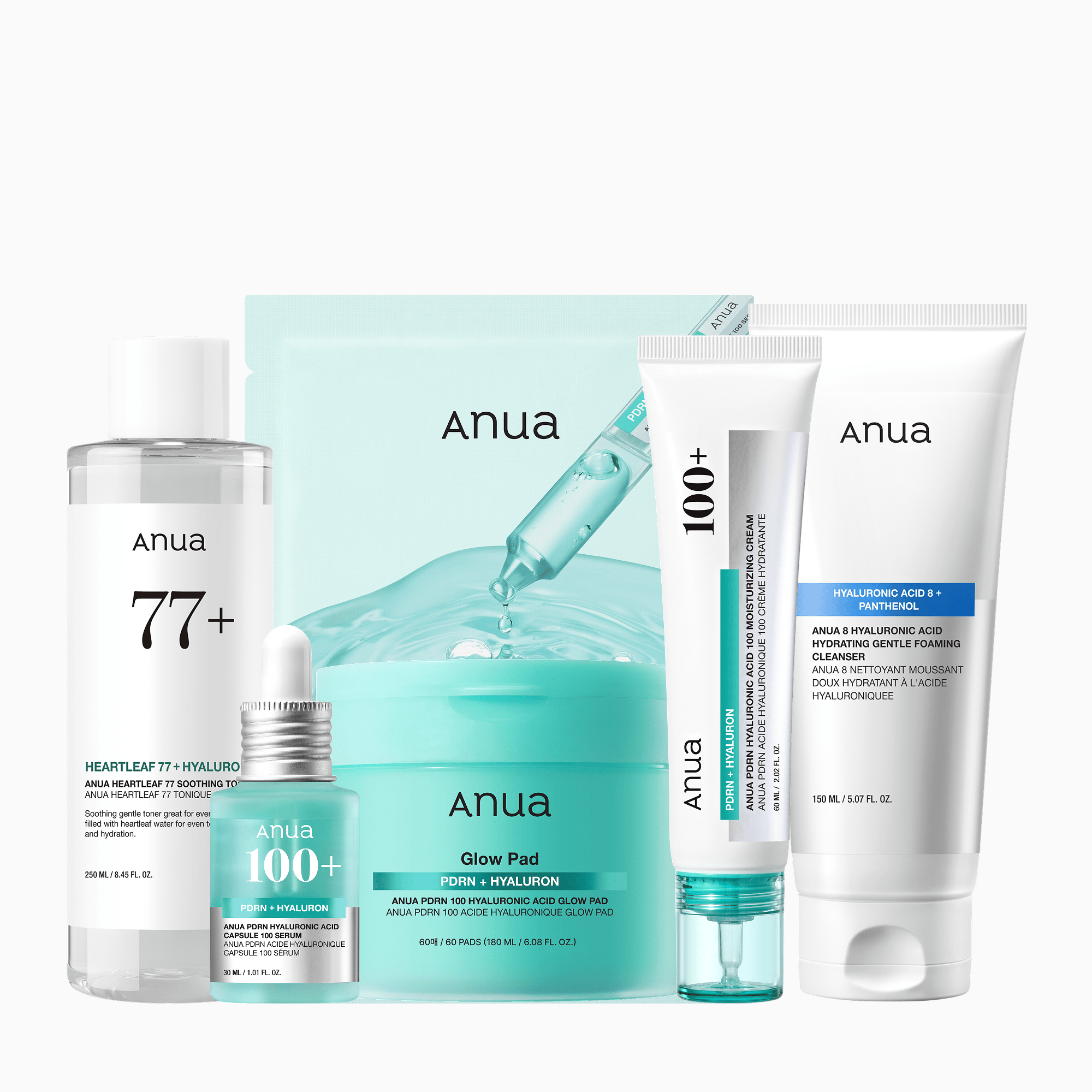Anua 100+ PDN + HYALURON セット Korea No.1 PDRN Set