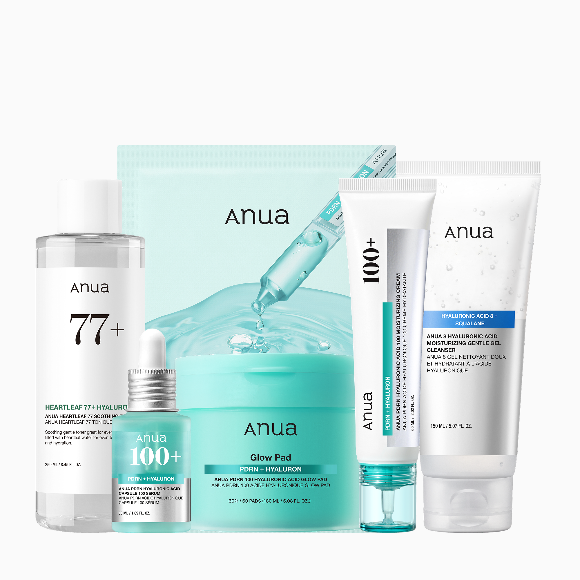 Anua US Bundle PDRN Deep Hydrating Routine Set