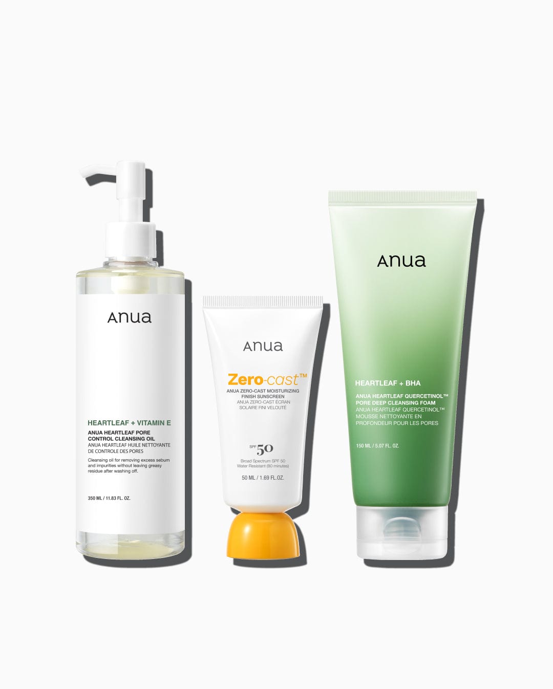 Anua US Bundle SPF & Double Cleanse Set