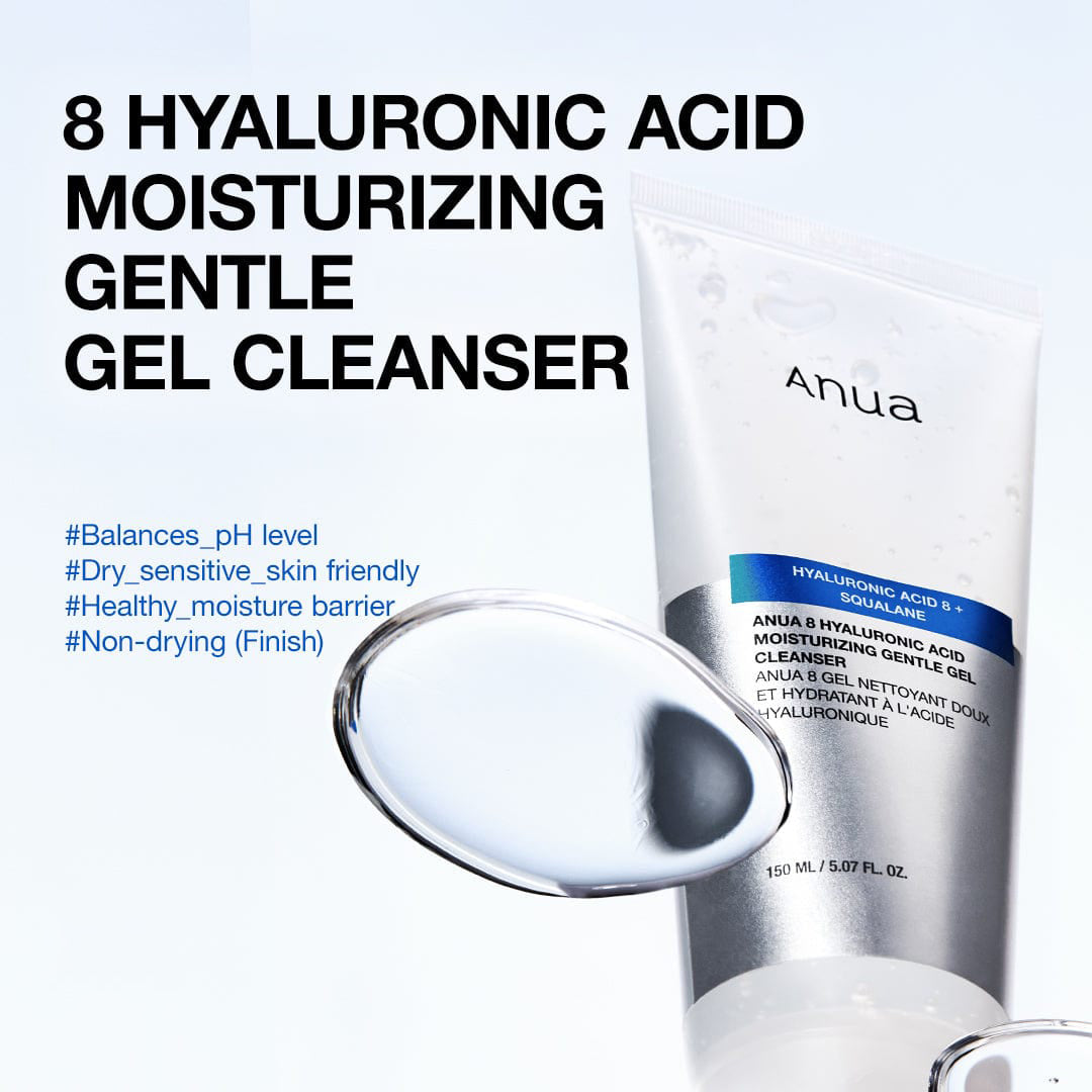 Anua US Cleanser 150ml 8 Hyaluronic Acid Moisturizing Gentle Gel Cleanser