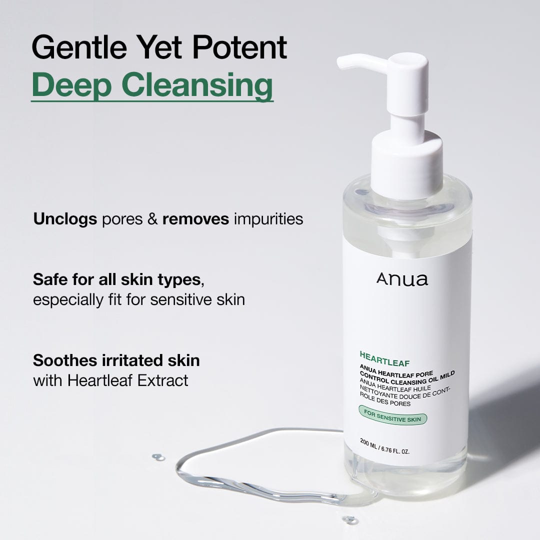 Anua US Cleanser 200ml Heartleaf Pore Cleansing Oil Mild