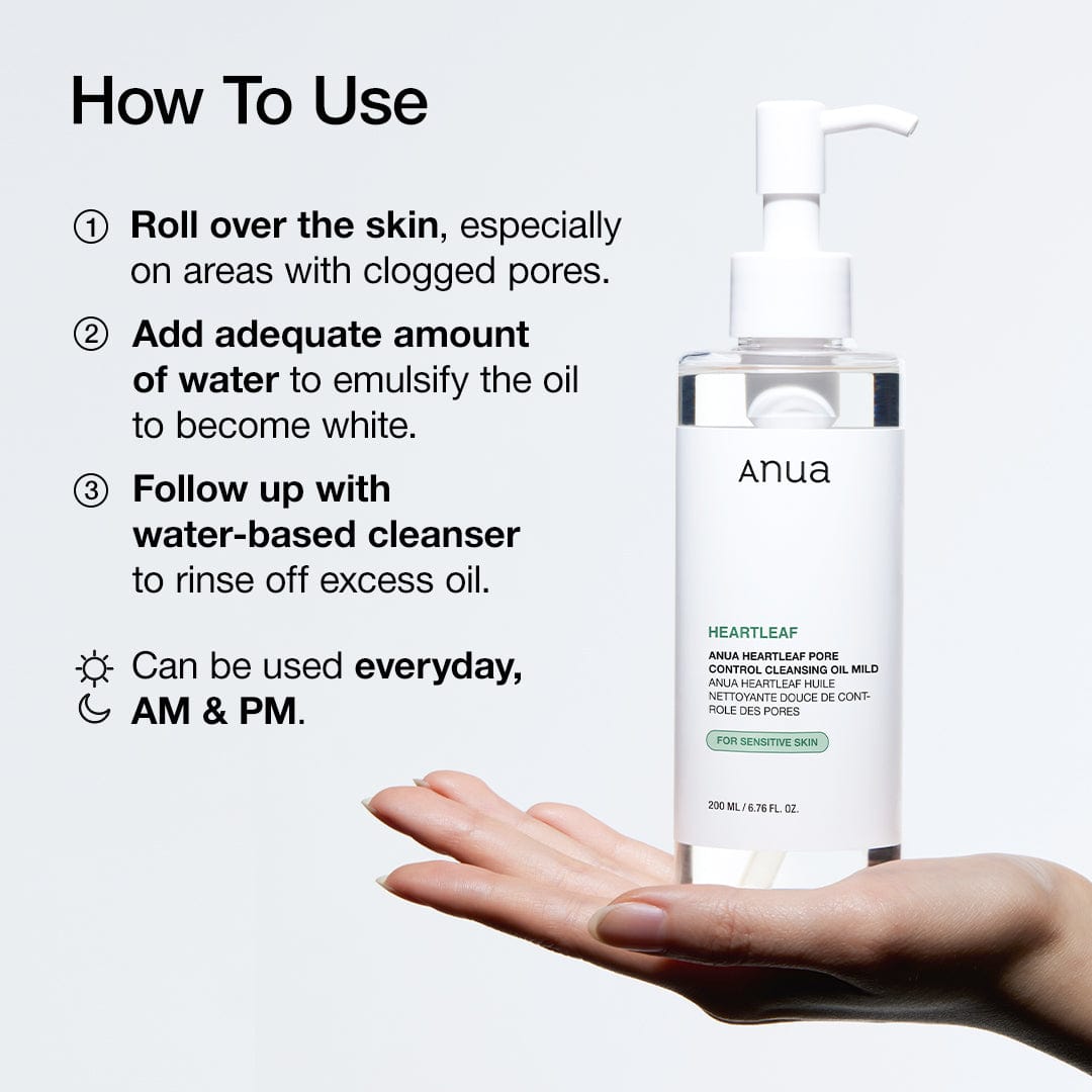 Anua US Cleanser 200ml Heartleaf Pore Cleansing Oil Mild