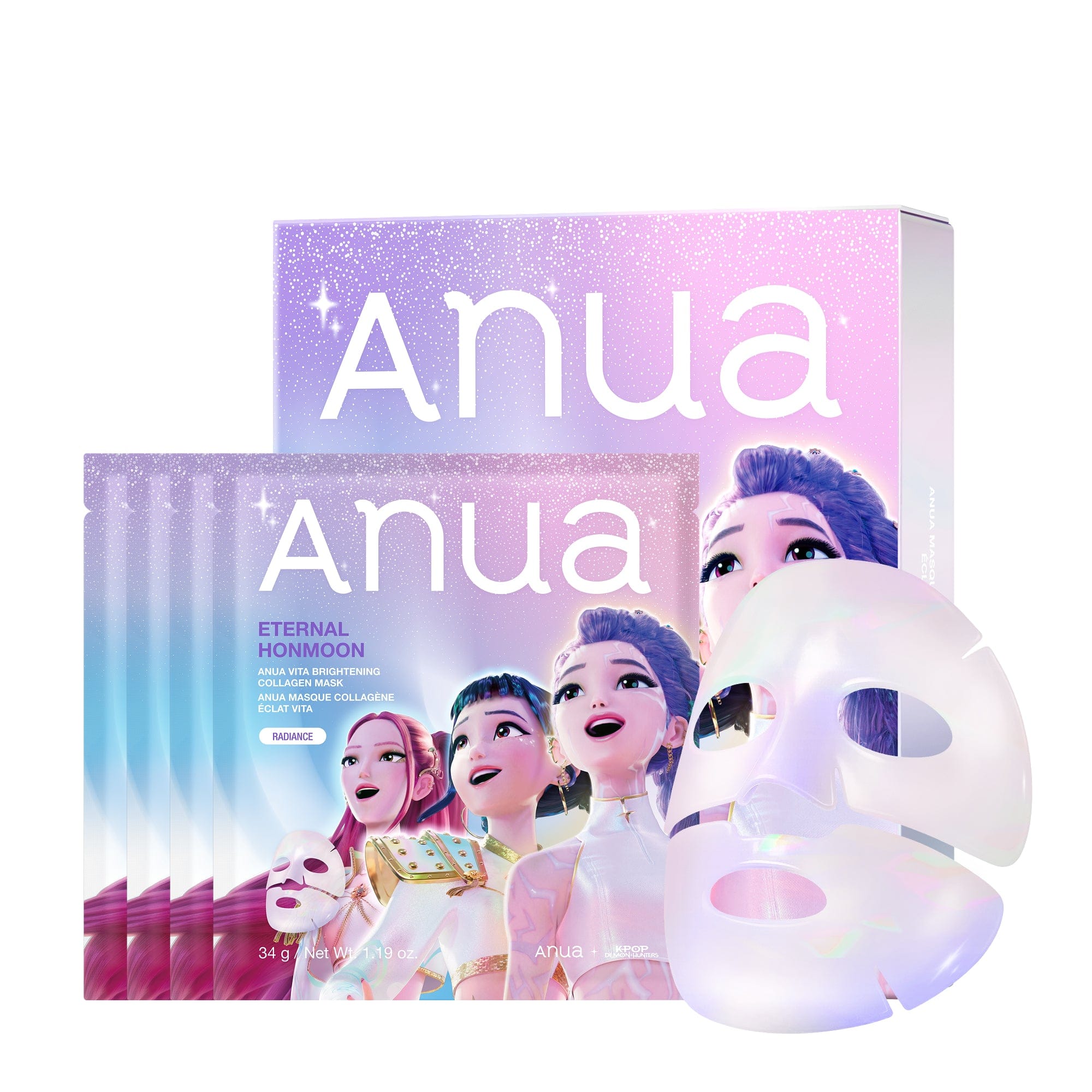 Anua US Eternal Honmoon Vita Brightening Collagen Mask 4ea