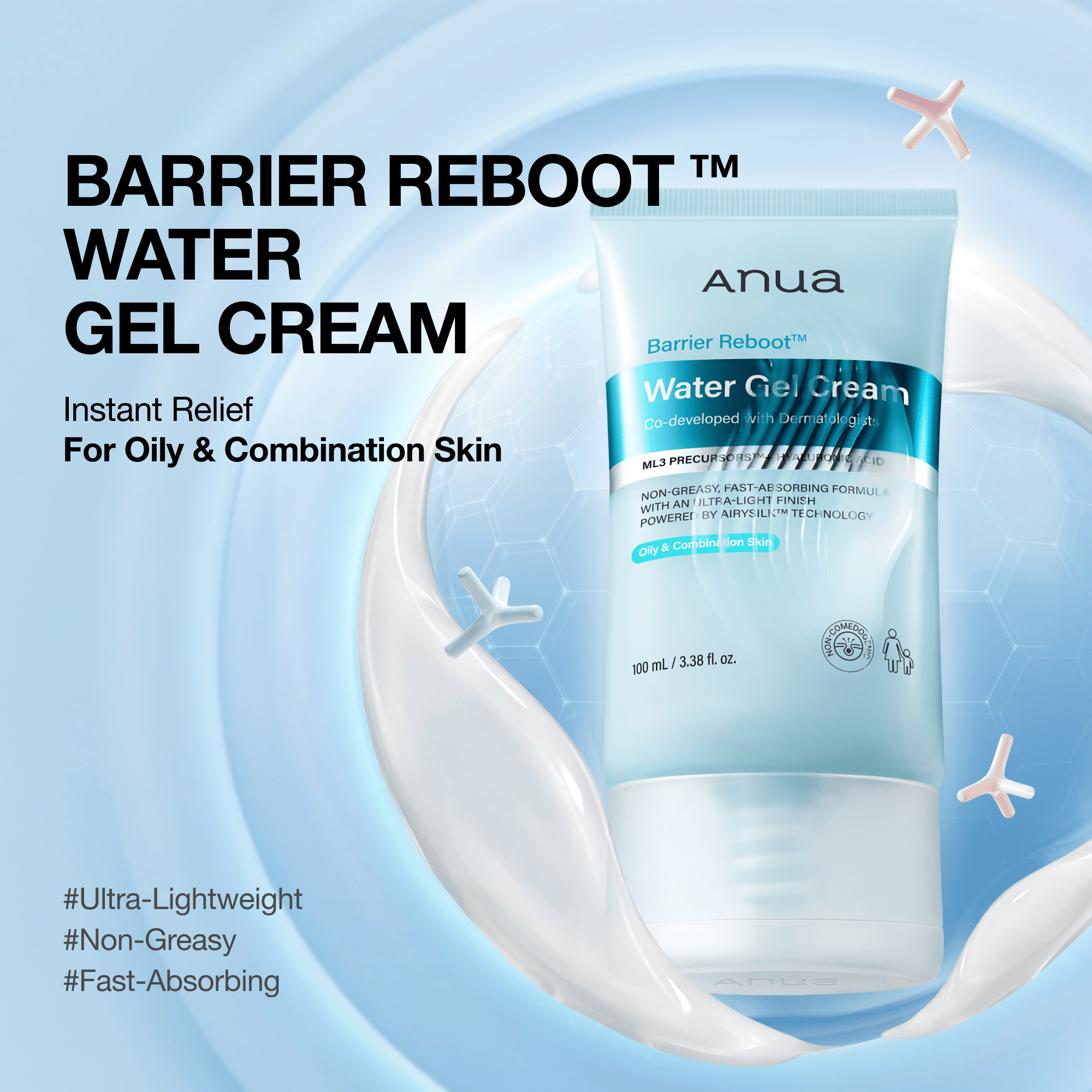 Anua US Moisturizer Barrier Reboot™ Water Gel Cream