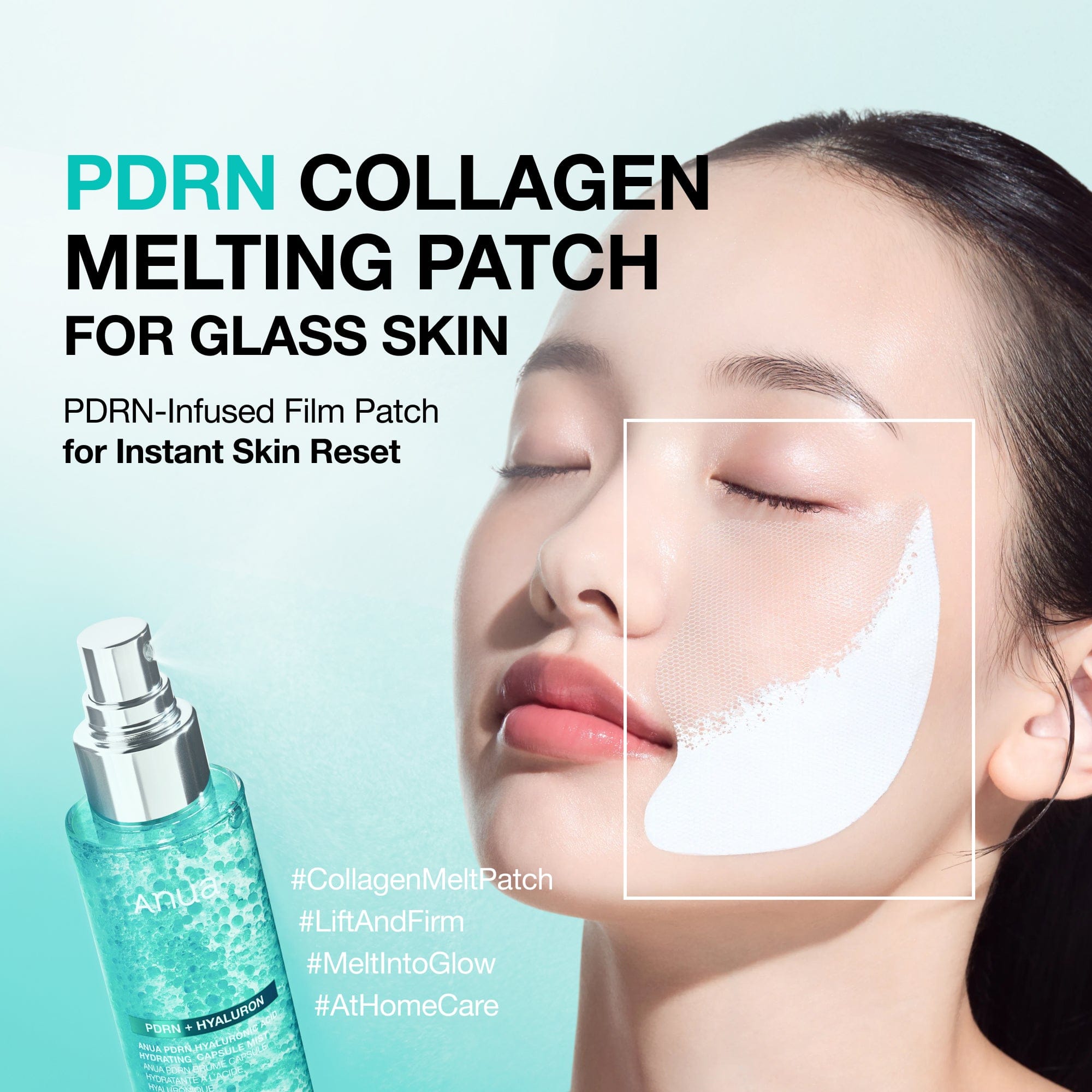 Anua US Spot Patches PDRN COLLAGEN MELTING PATCH FOR GLASS SKIN 4ea