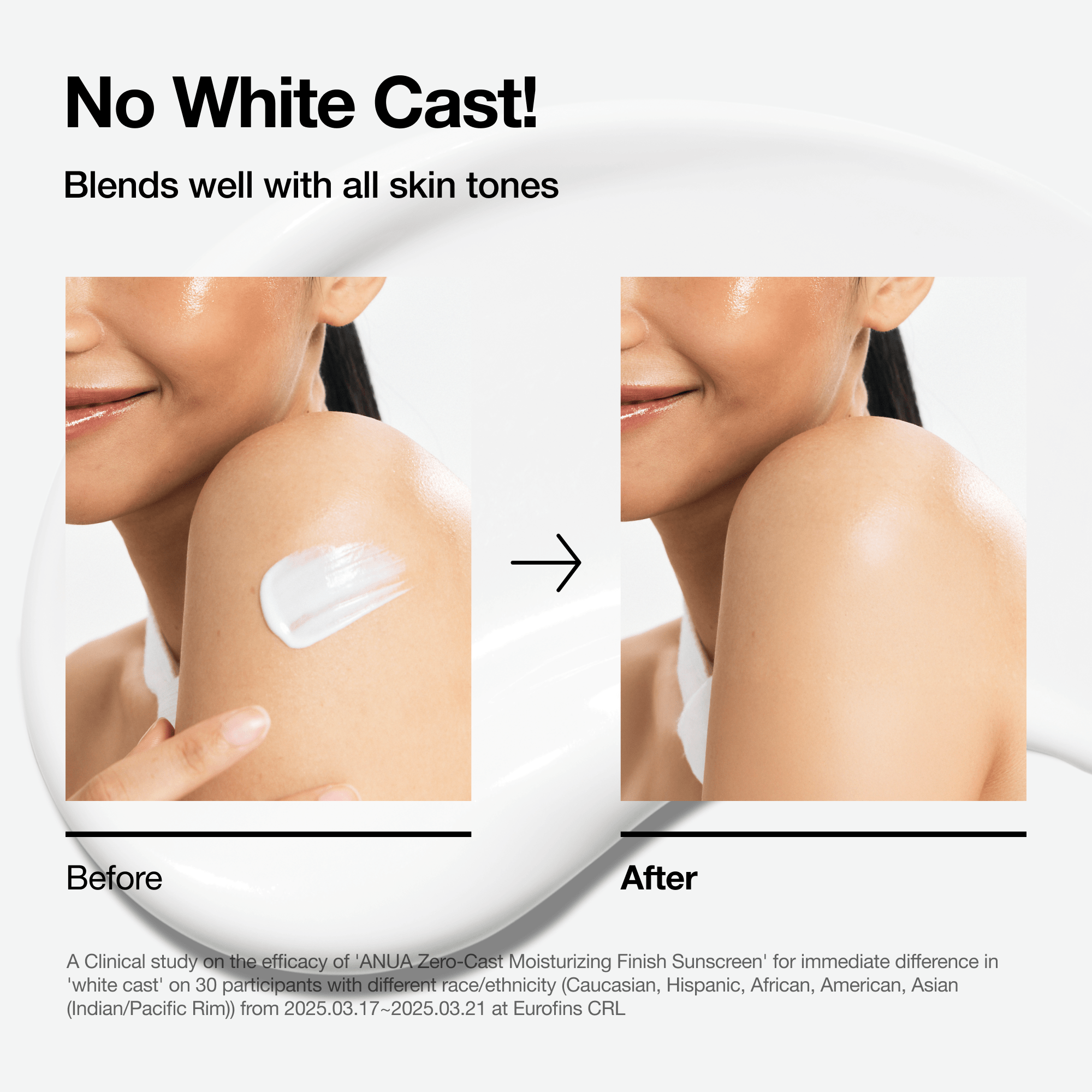 Anua US Sunscreen 50 ml Zero-cast Moisturizing Finish Sunscreen