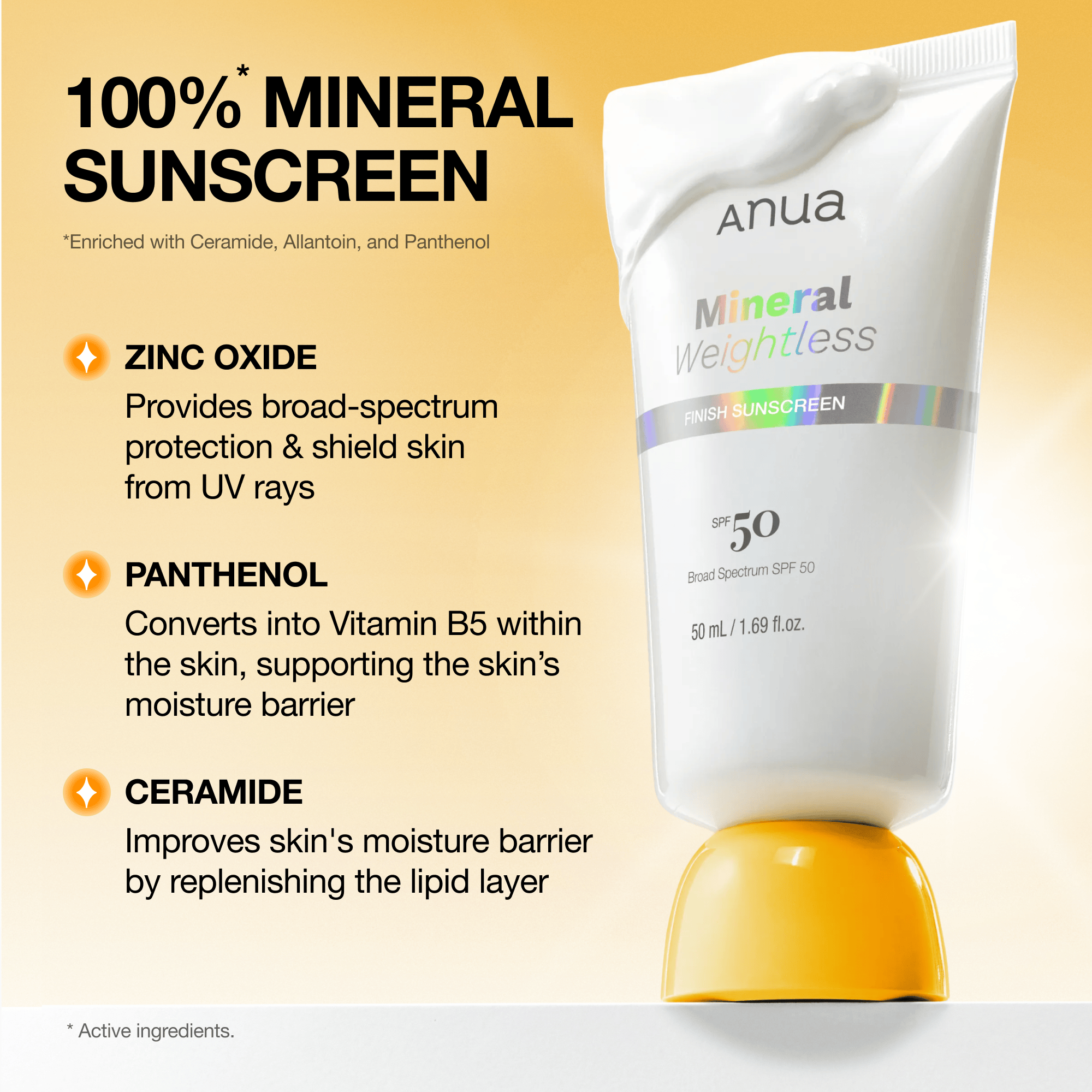 Anua US Sunscreen Mineral Weightless Finish Sunscreen