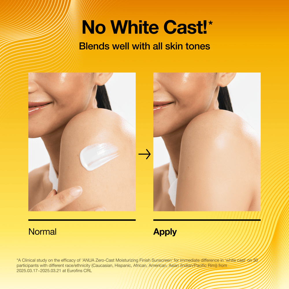 Anua US Sunscreen Zero-Cast Moisturizing Sunscreen SPF 50