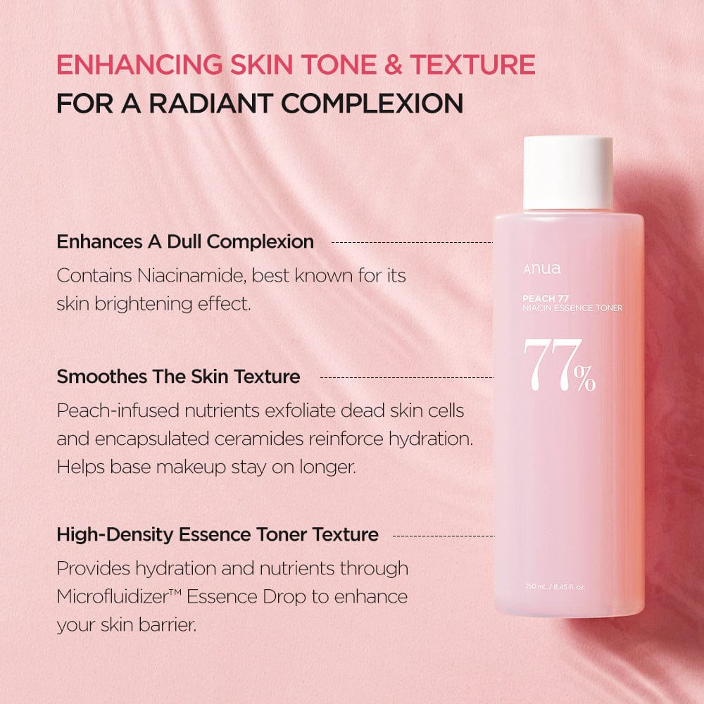 Anua US Toner 250ml Peach 77 Niacin Essence Toner