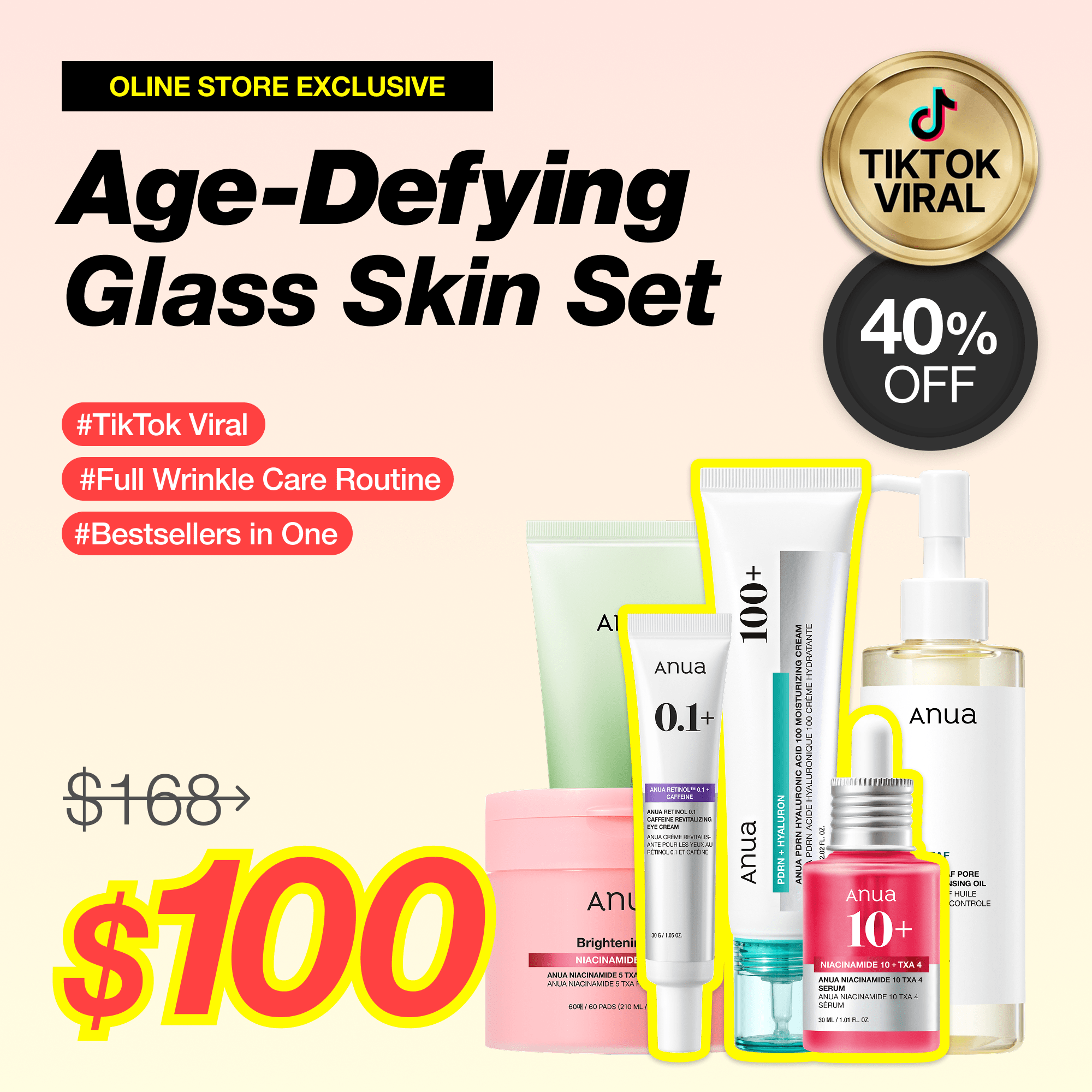Anua US Age-Defying Glass Skin Set