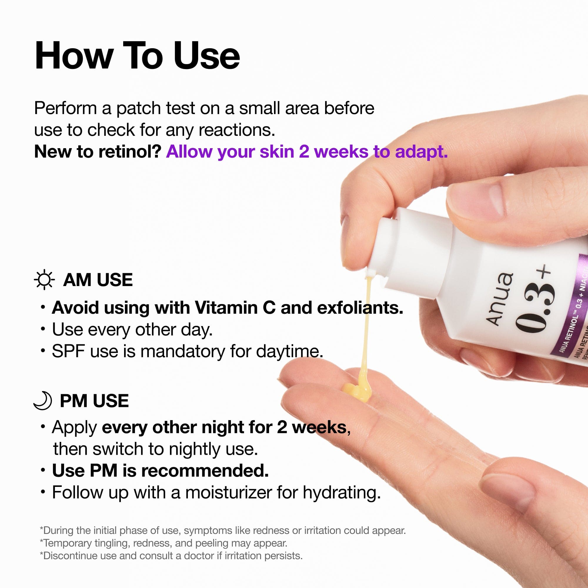 Anua US Ampoule/Serum 30ml Nano Retinol 0.3% + Niacin Renewing Serum