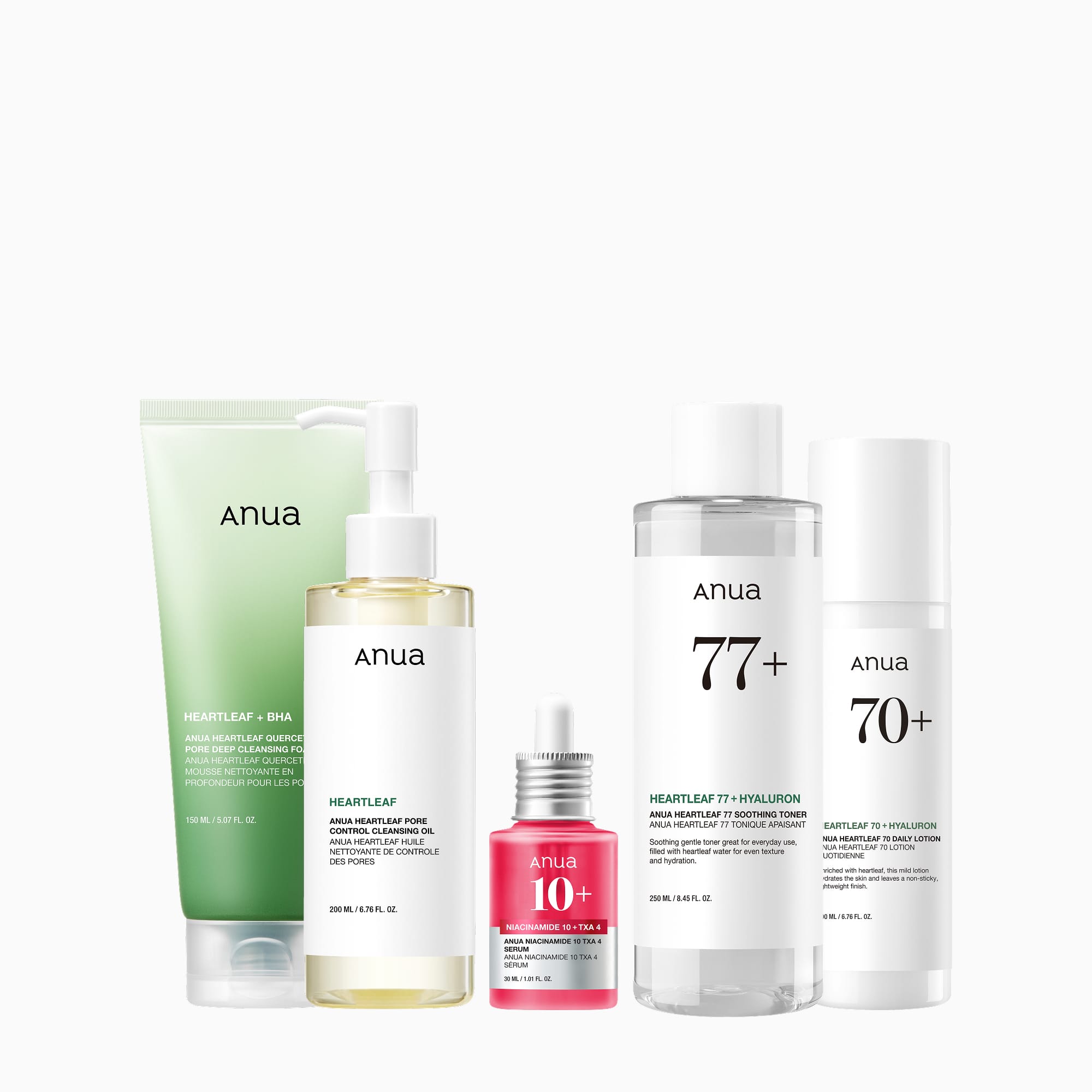 韓国コスメセット アヌア/So natural/belif/easydew 5-step Korean Skincare Set for Radiant Skin