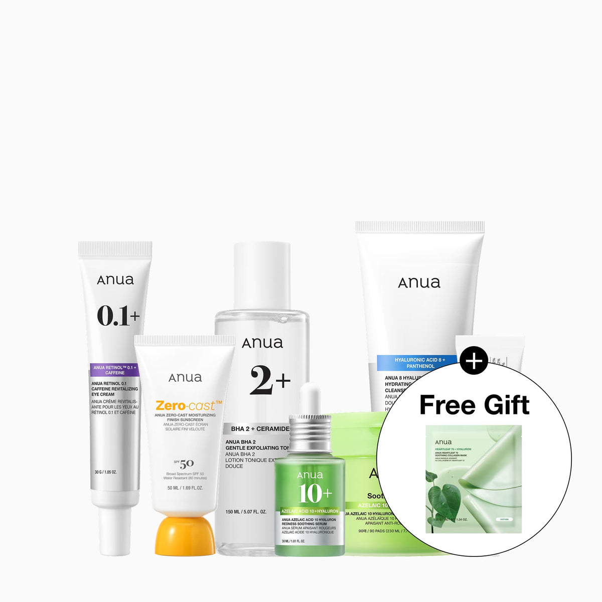 Anua US Bundle 7-Day Breakout Care Routine Set