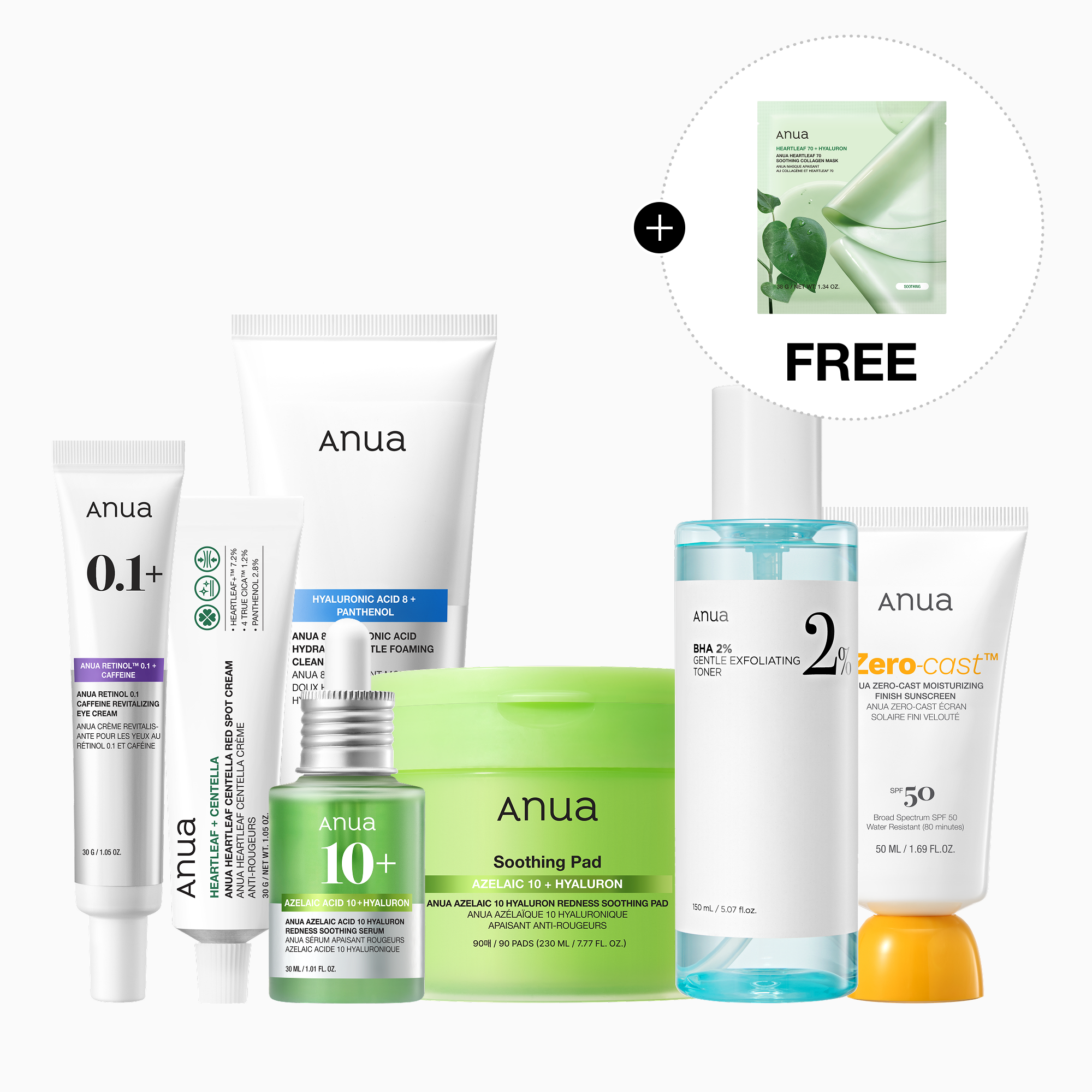 Anua US Bundle 7-Day Breakout Control Routine Set