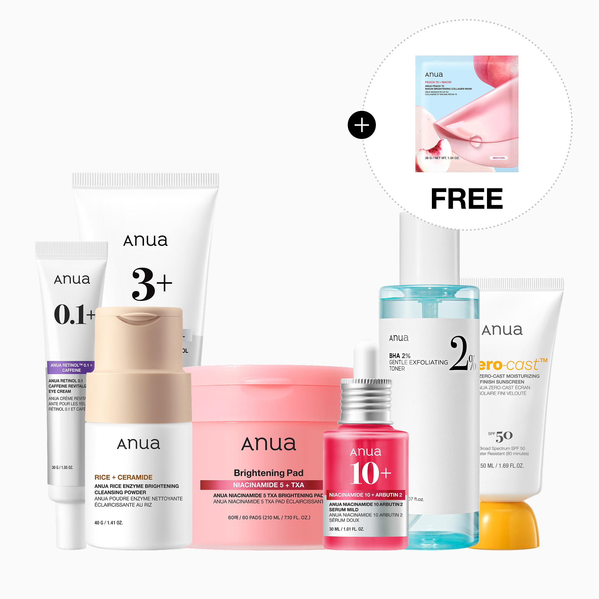 Anua US Bundle 7-Day Hyperpigmentation(Dark Spot) Routine Set