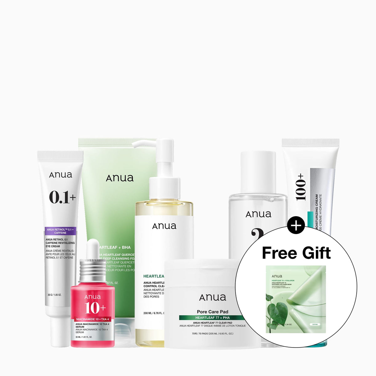 Anua US Bundle 7-Day Pore-refine Routine Set