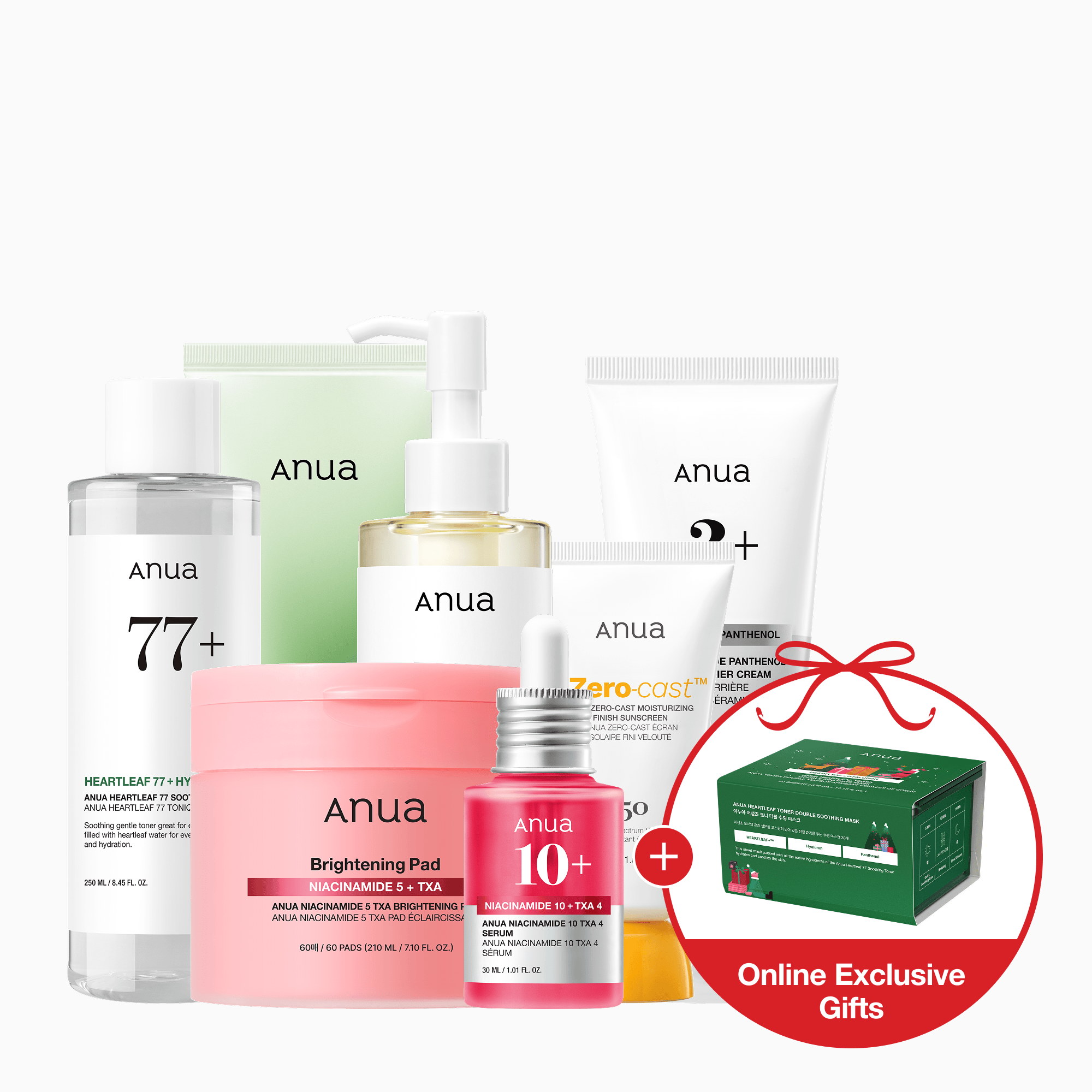 Anua US Bundle 7 day Ultimate Glass Glow Set 7 day Ultimate Glass Glow Set + Special Gift (30 Sheet Masks)