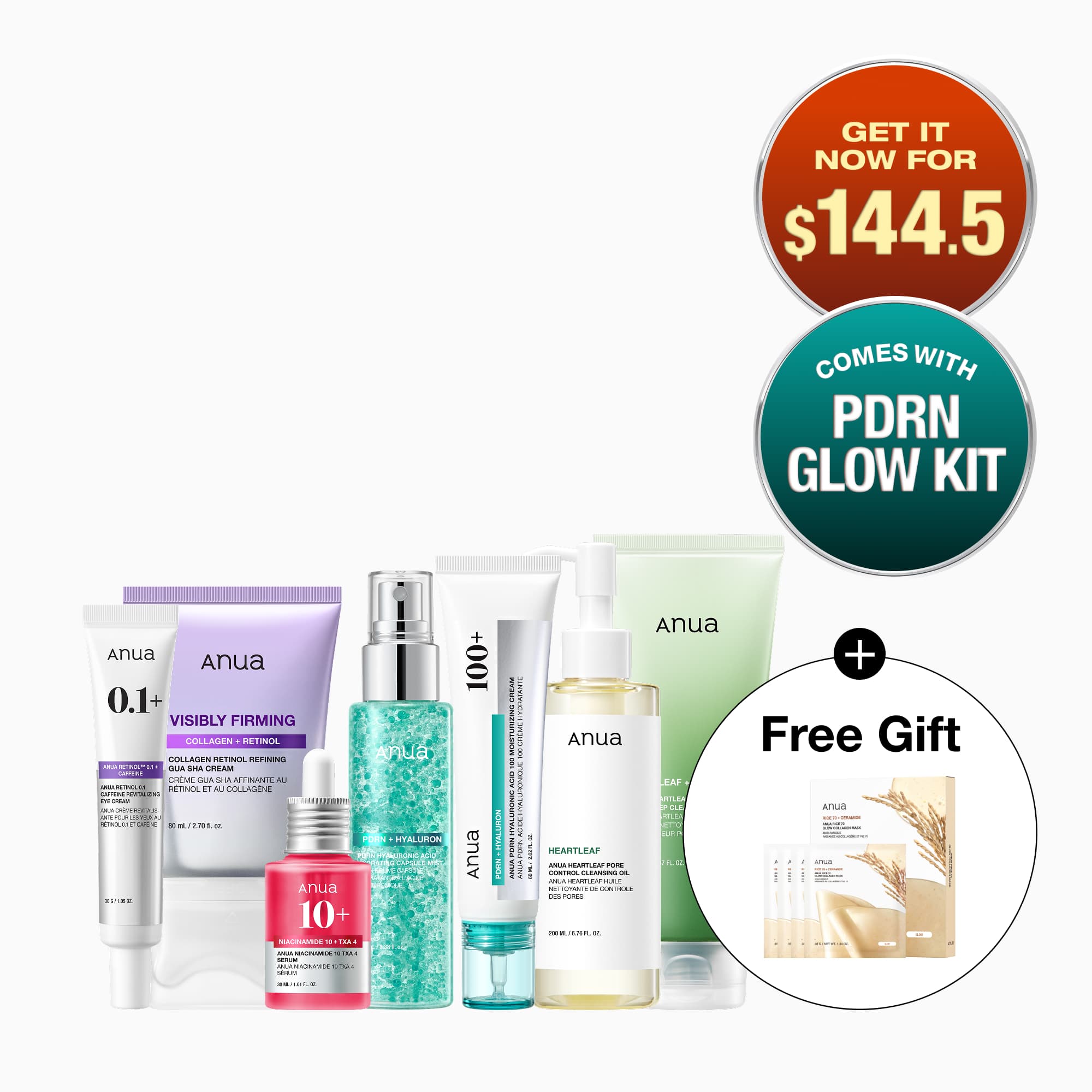Anua スキンケア6点セット Fall into Deep Hydration Set | Anua US