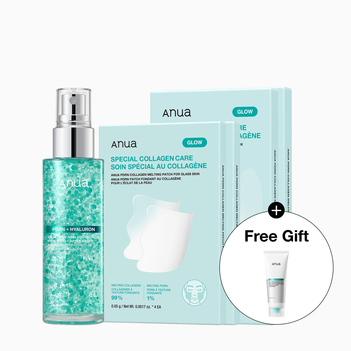 Anua US Bundle Full Care Set PDRN Collagen Wrinkle Smoothing Set