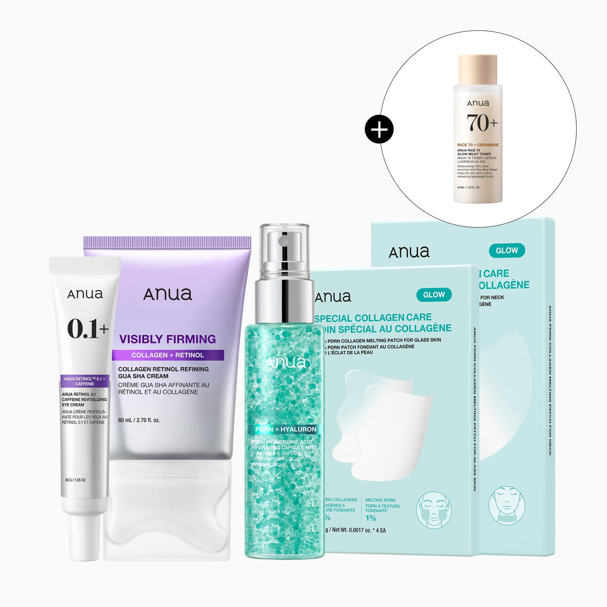Anua US Bundle Full Face-to-Neck Firming Set