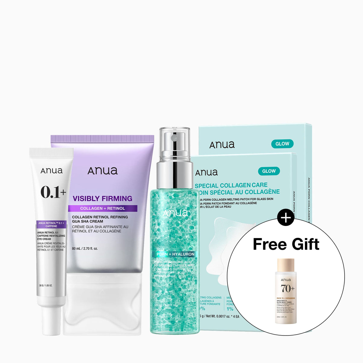 Anua US Bundle Full Face-to-Neck Firming Set