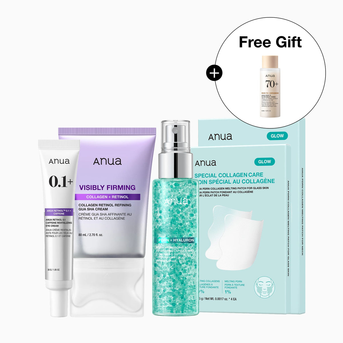 Anua US Bundle Full Face-to-Neck Firming Set