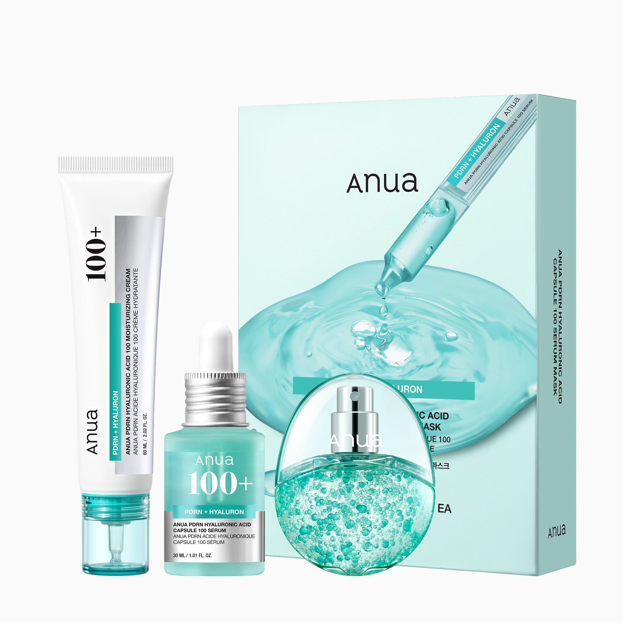 Anua US Bundle PDRN 4-Step Glowy Skin Set
