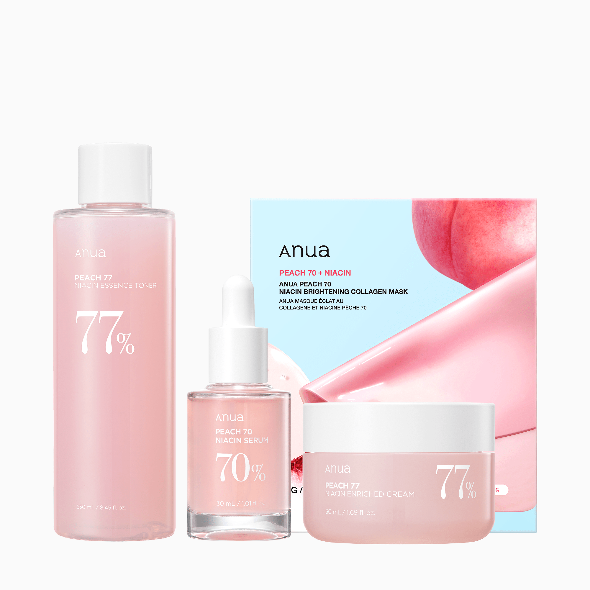 Anua US Bundle Peach Brightening Essential Set