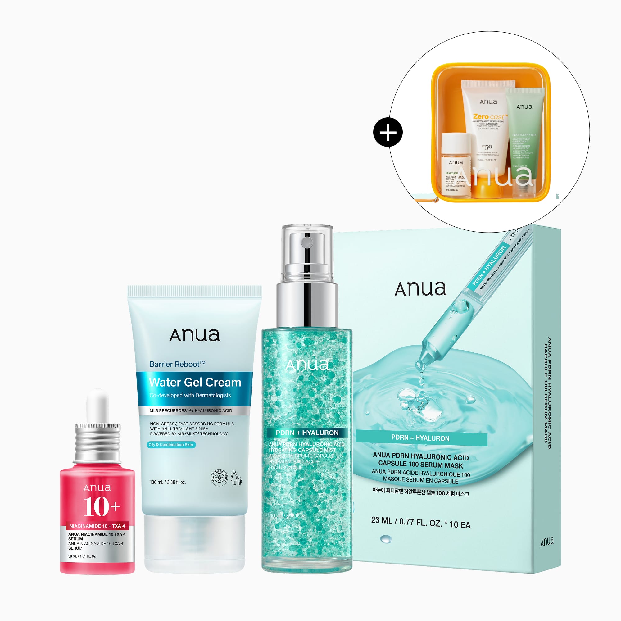 Anua US Bundle Post-Sun Recovery Routine
