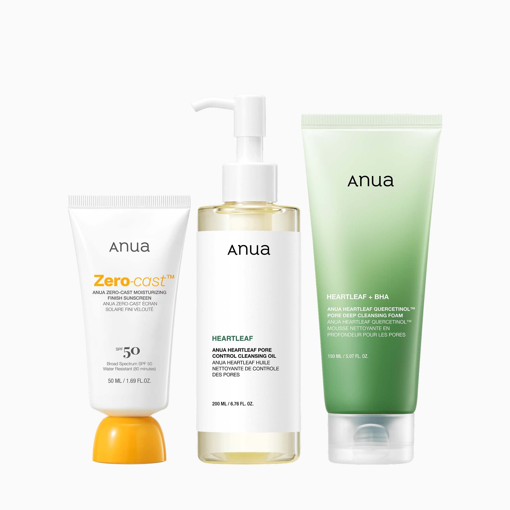 Anua US Bundle SPF & Double Cleanse Set
