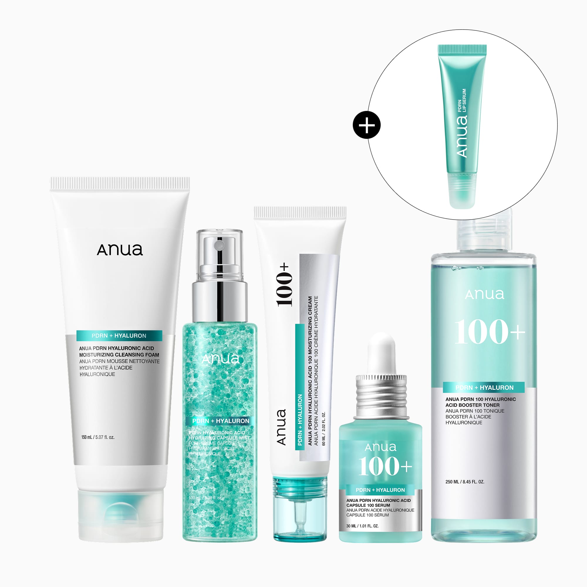 Anua PDRN HYALURON スキンケアセット Viral PDRN 5-step Routine Set | Anua US