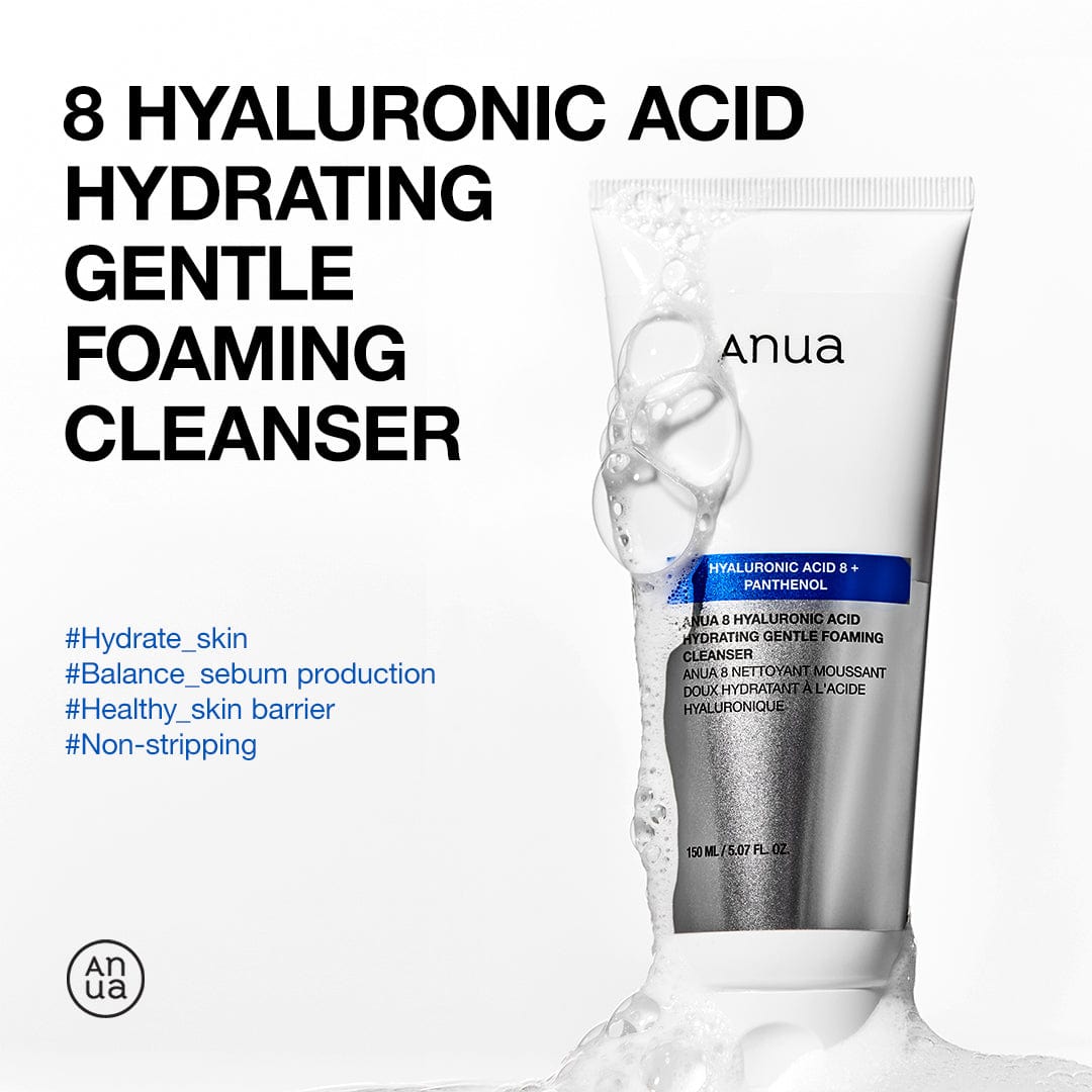 Anua US Cleanser 150ml 8 Hyaluronic Acid Hydrating Gentle Foaming Cleanser