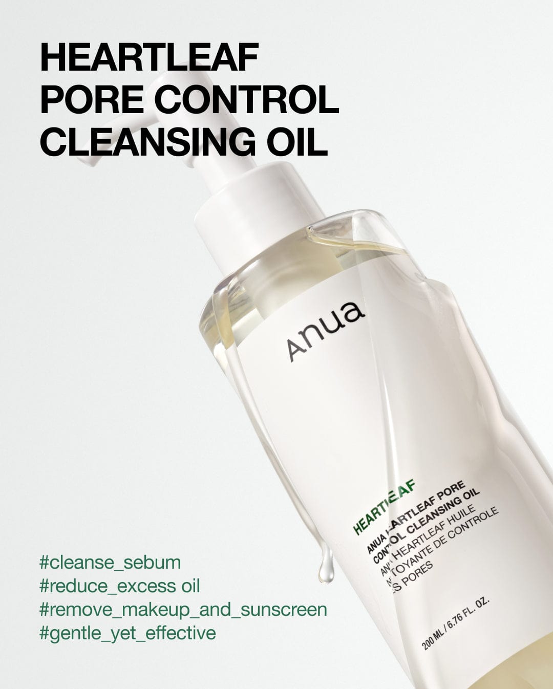 Anua US Cleanser 200ml Heartleaf Pore Control Cleansing Oil