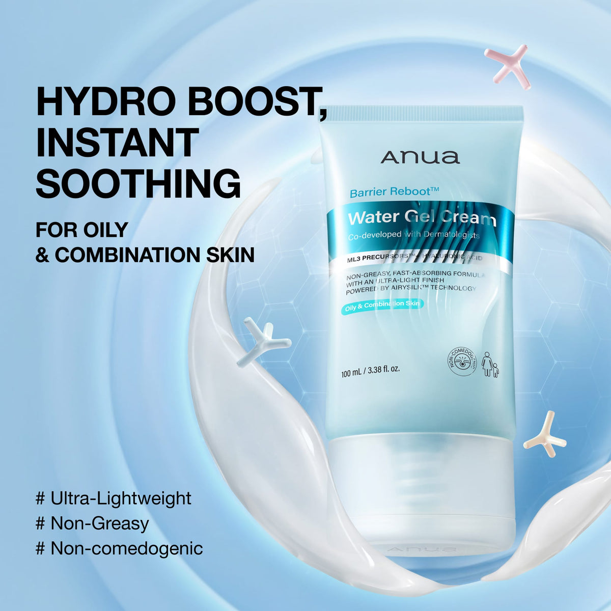 Anua US Moisturizer Barrier Reboot Water Gel Cream