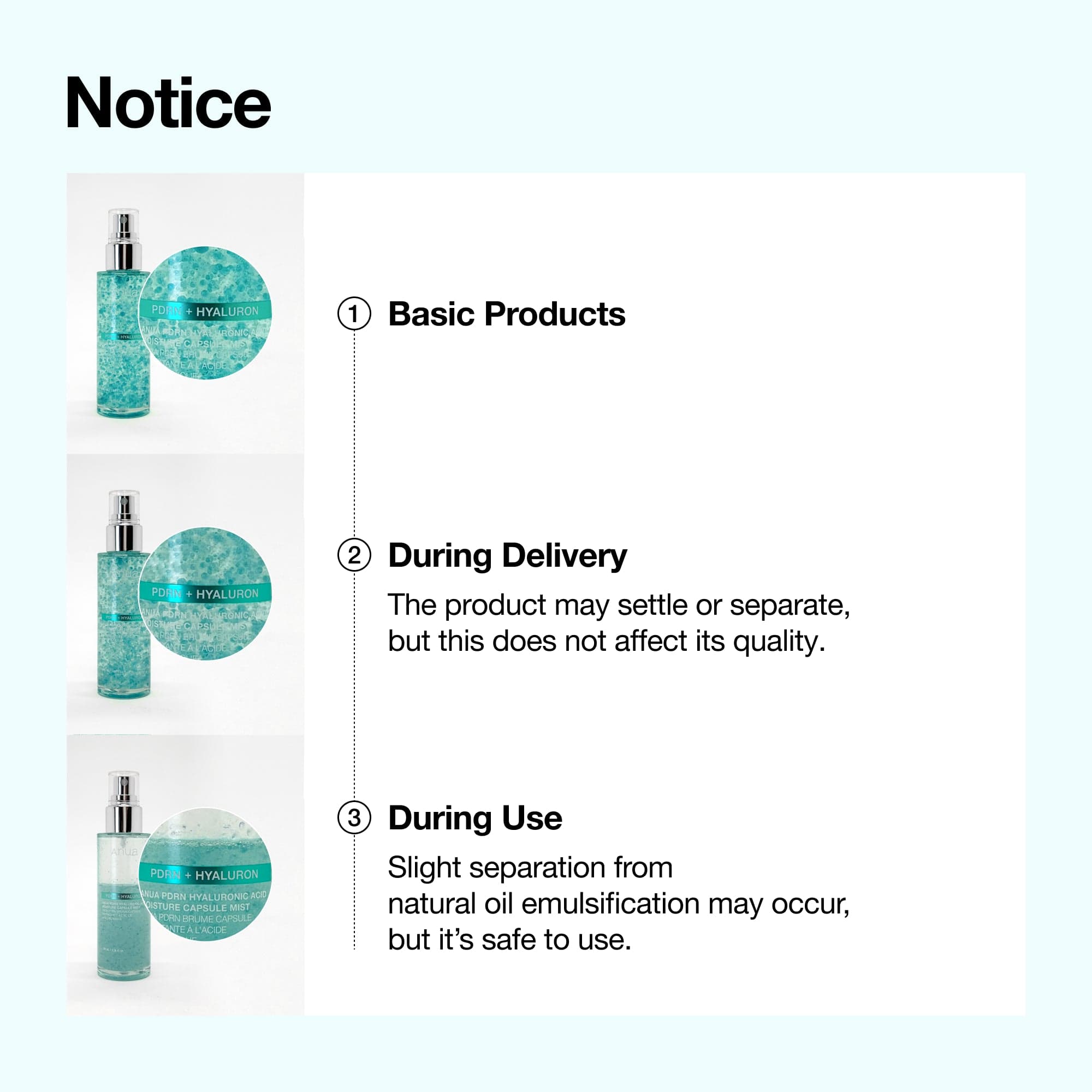 Anua US PDRN 100 Hyaluronic Acid Hydrating Capsule Mist 100ml PDRN 100 Hyaluronic Acid Hydrating Capsule Mist 100ml
