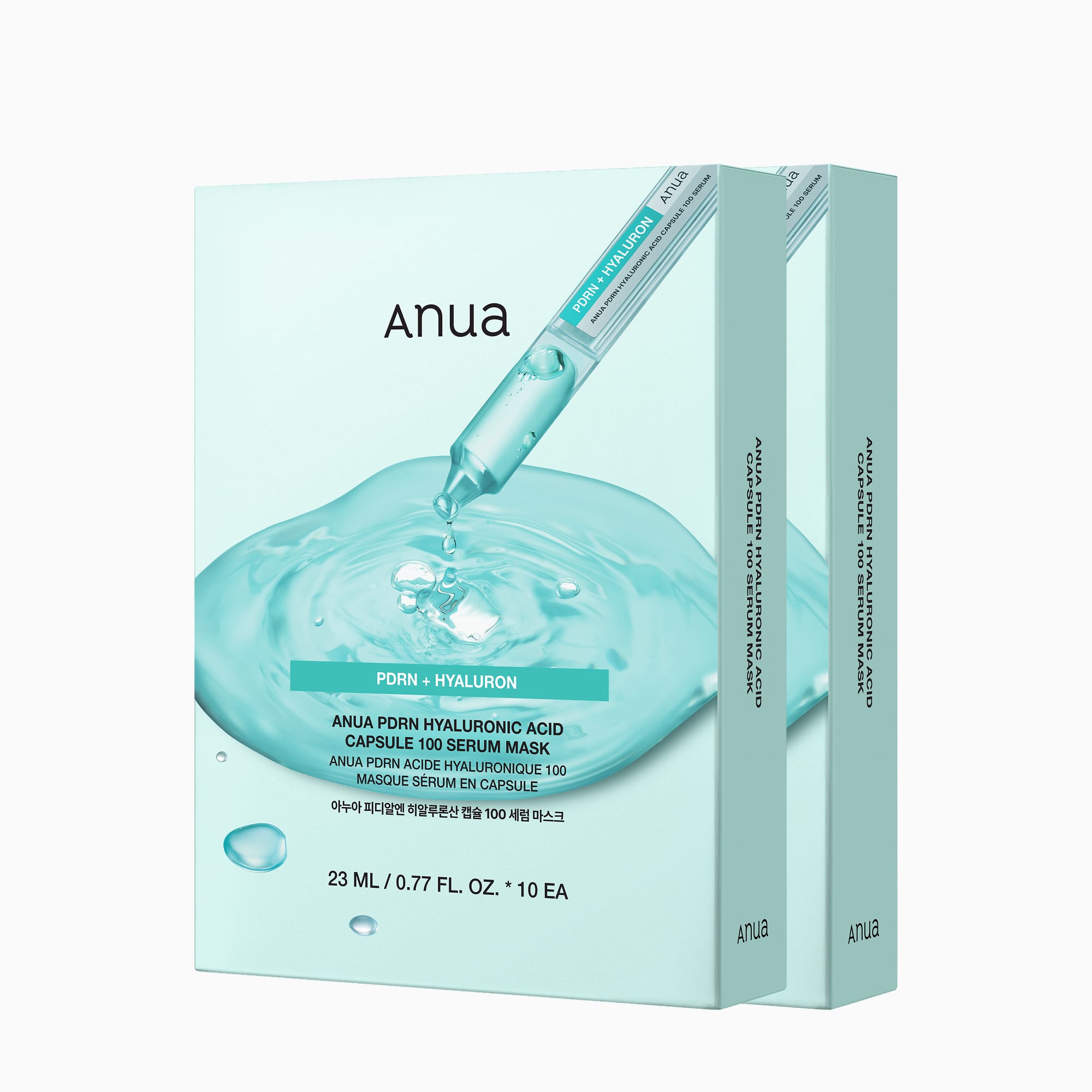 Anua US Sheet Mask BOGO PDRN Hyaluronic Acid Capsule 100 Serum Mask 10+10
