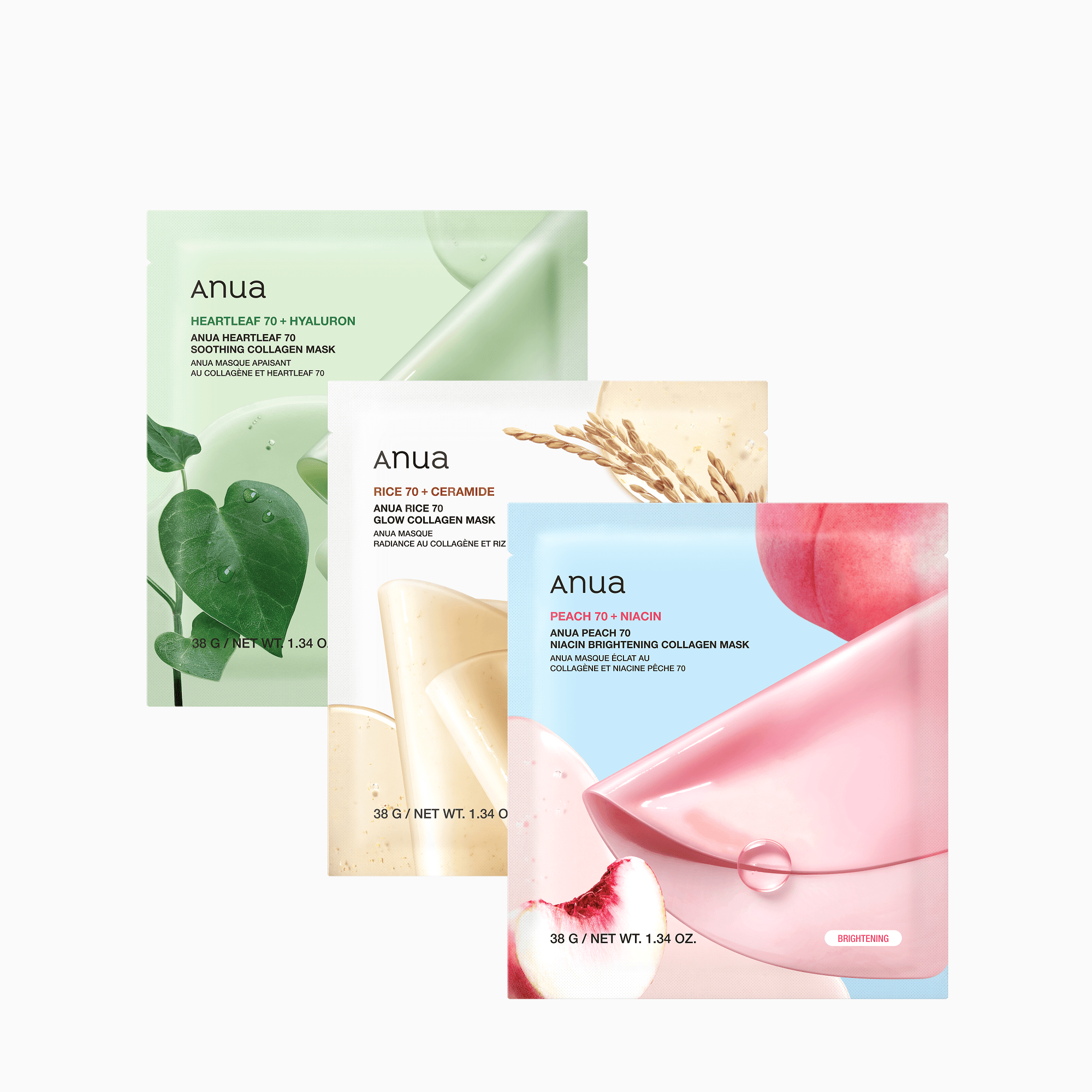 Anua US Sheet Mask Collagen Mask Trio