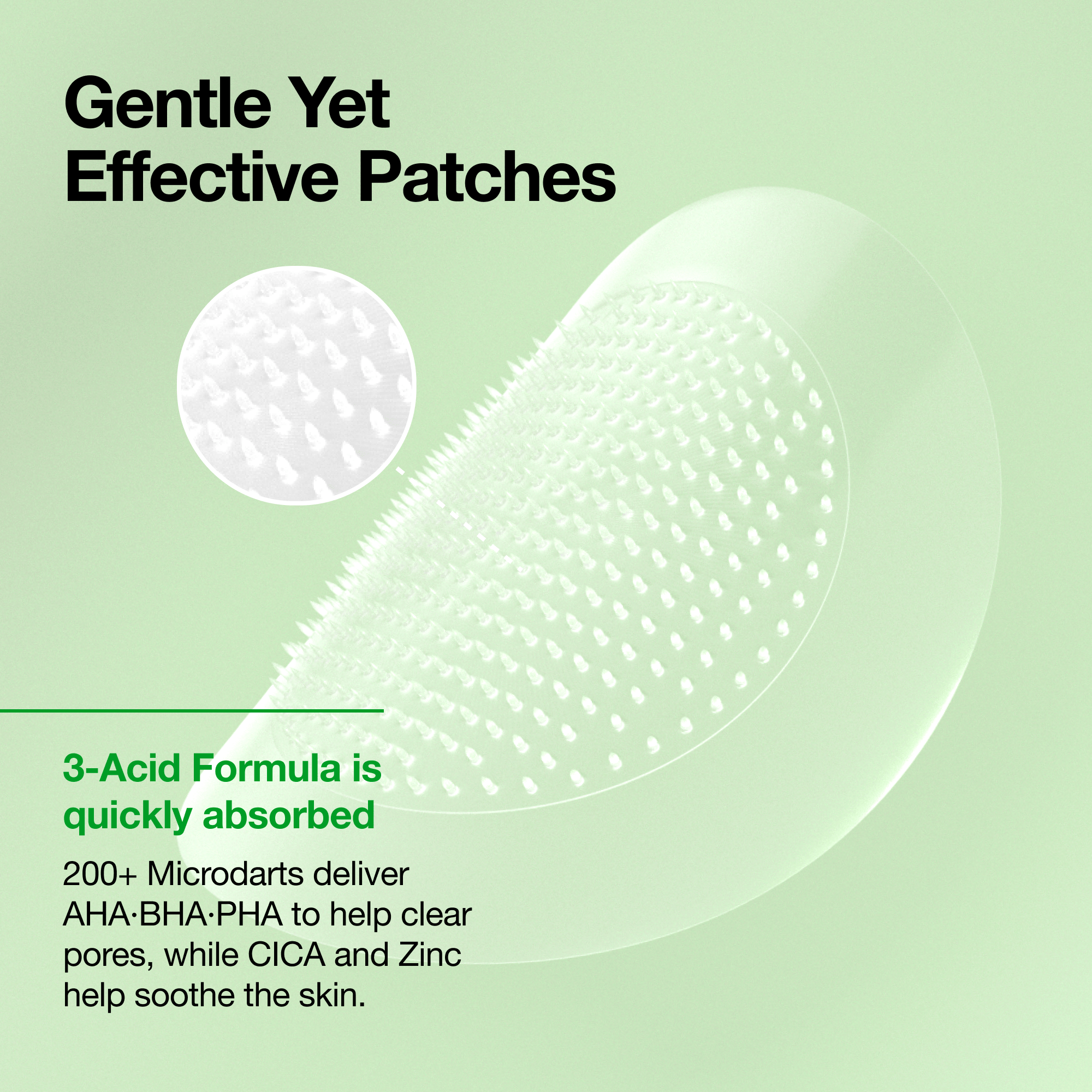 Anua US Spot Patches 12 ea Triple Acid Spot Care Microdart Patch