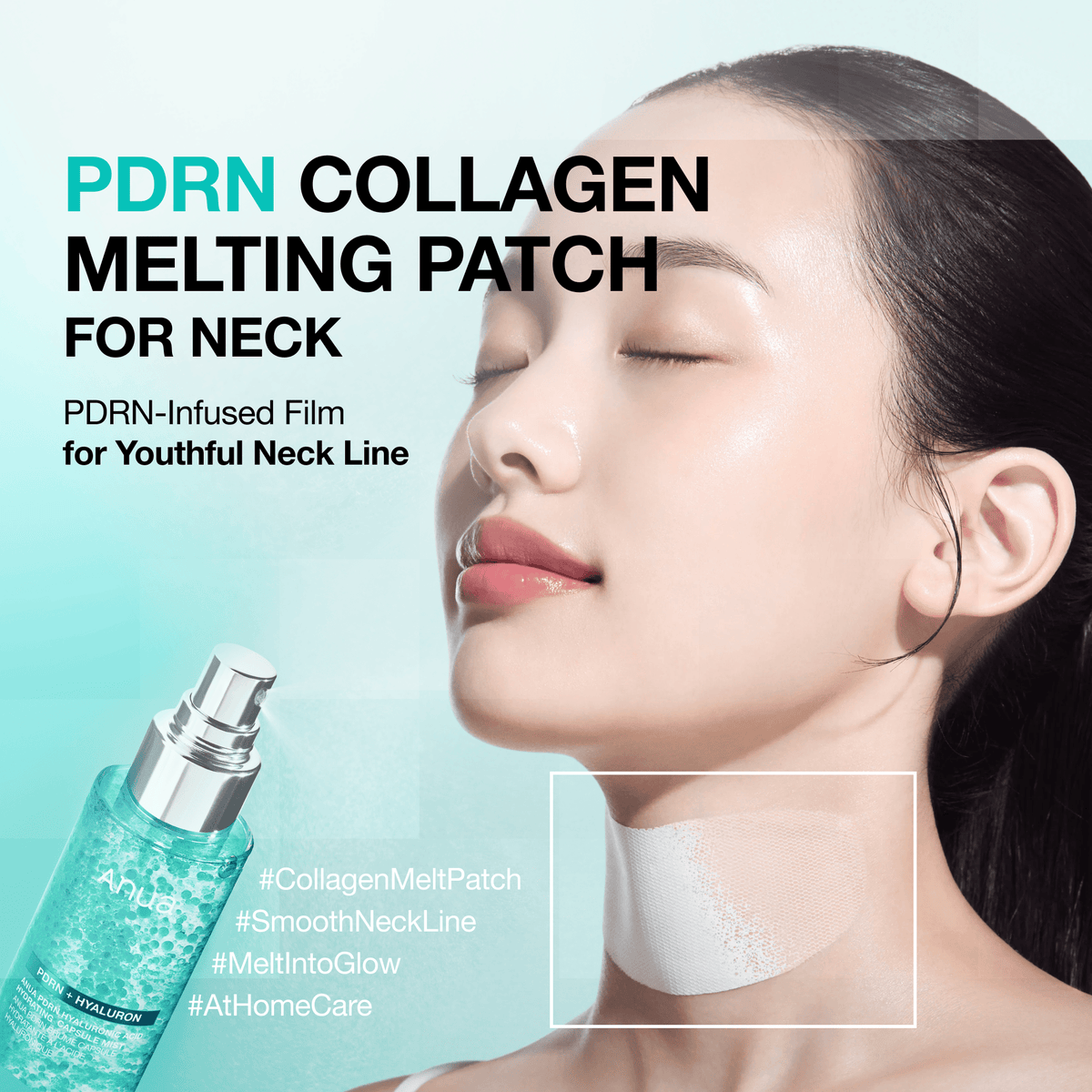 Anua US Spot Patches PDRN COLLAGEN MELTING PATCH FOR NECK 4ea