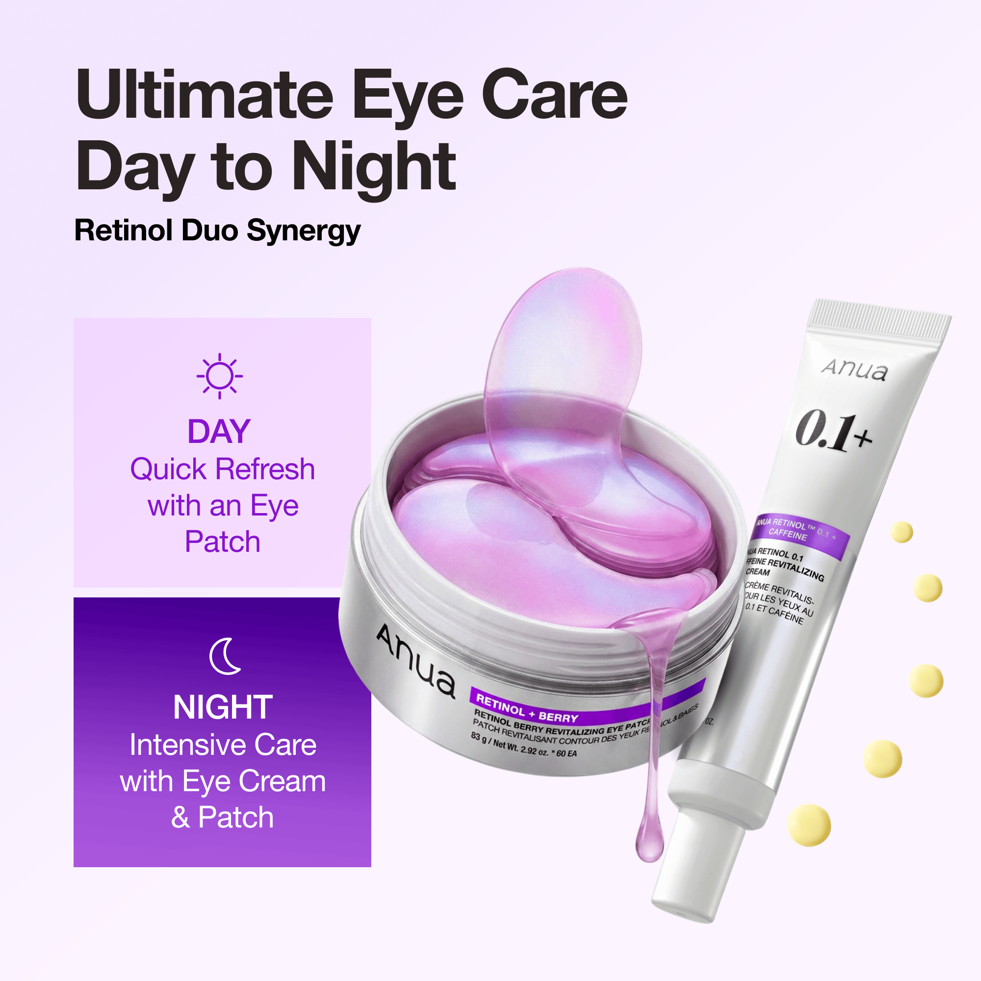 Anua US Spot Patches Retinol Berry Revitalizing Eye Patch