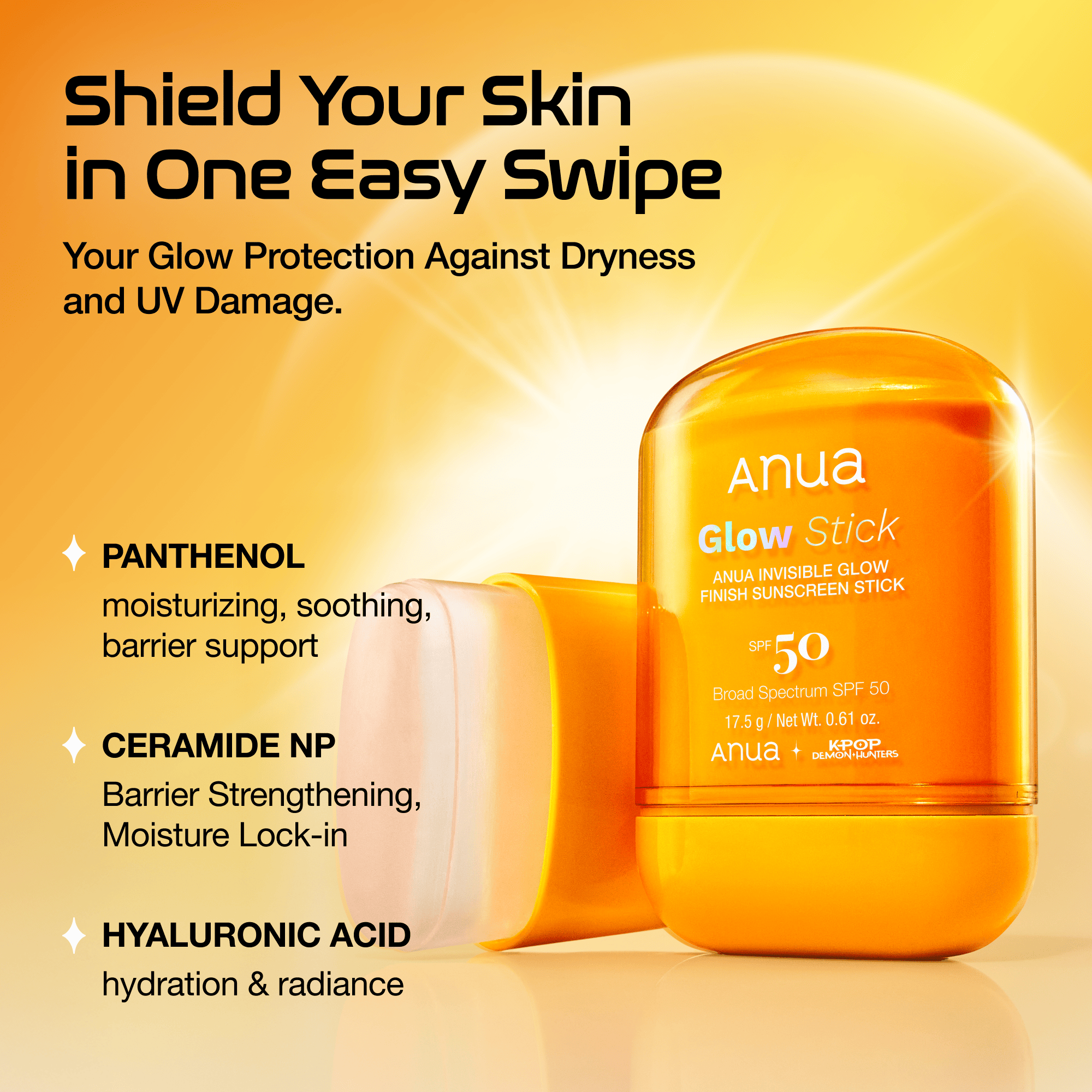 Anua US Sunscreen Invisible Glow Finish Sunstick