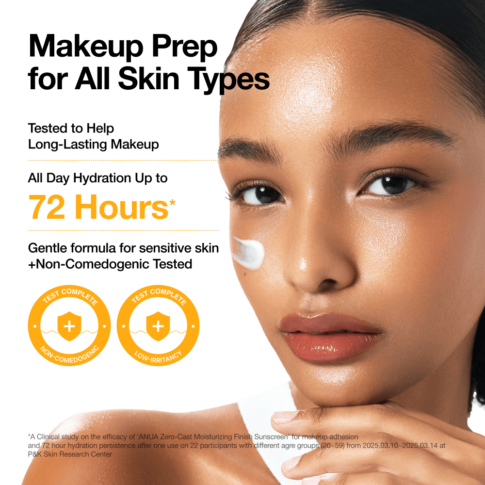 Anua US Sunscreen Zero-Cast Moisturizing Sunscreen SPF 50