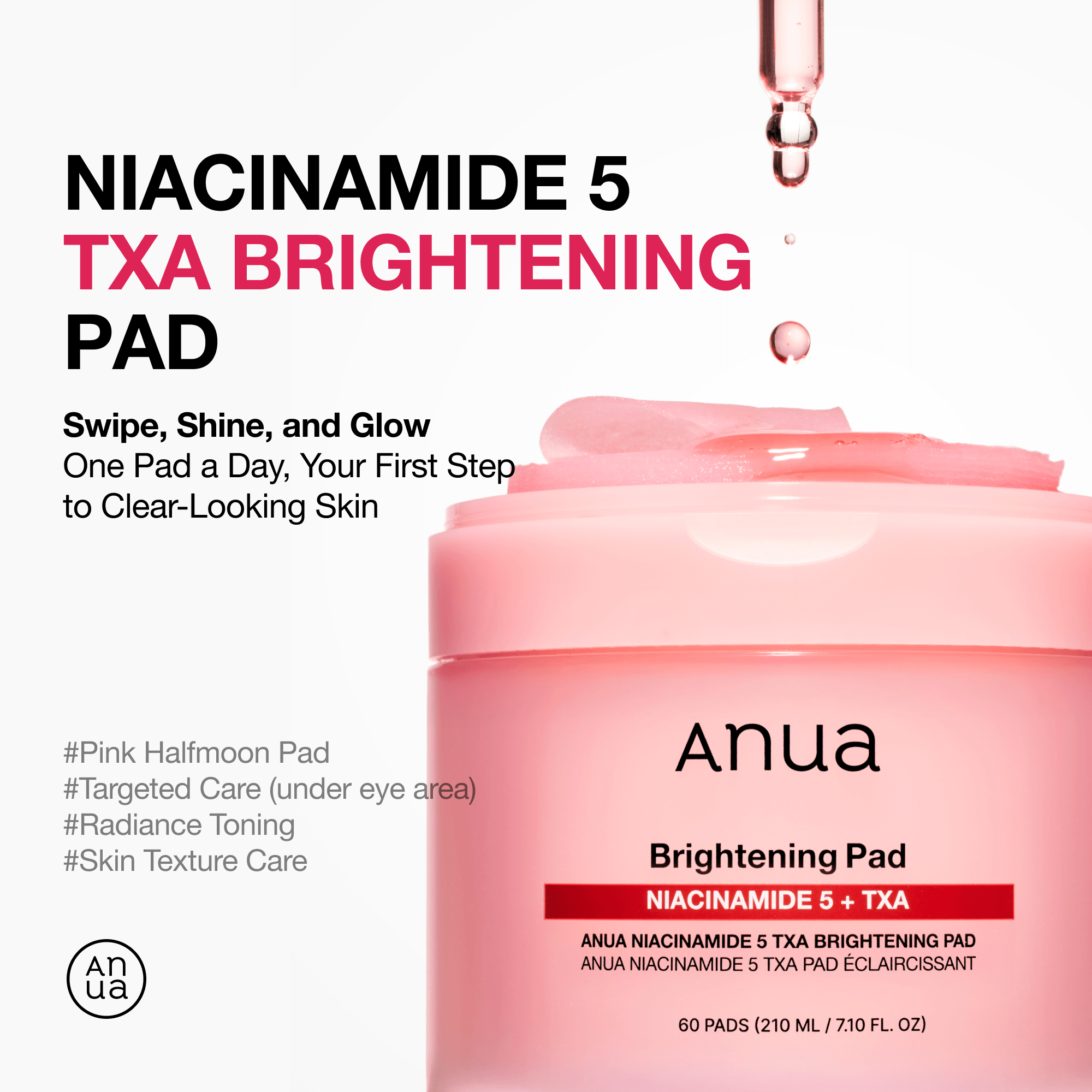 Anua US Toner 60 ea Niacinamide 5 TXA Brightening Pad