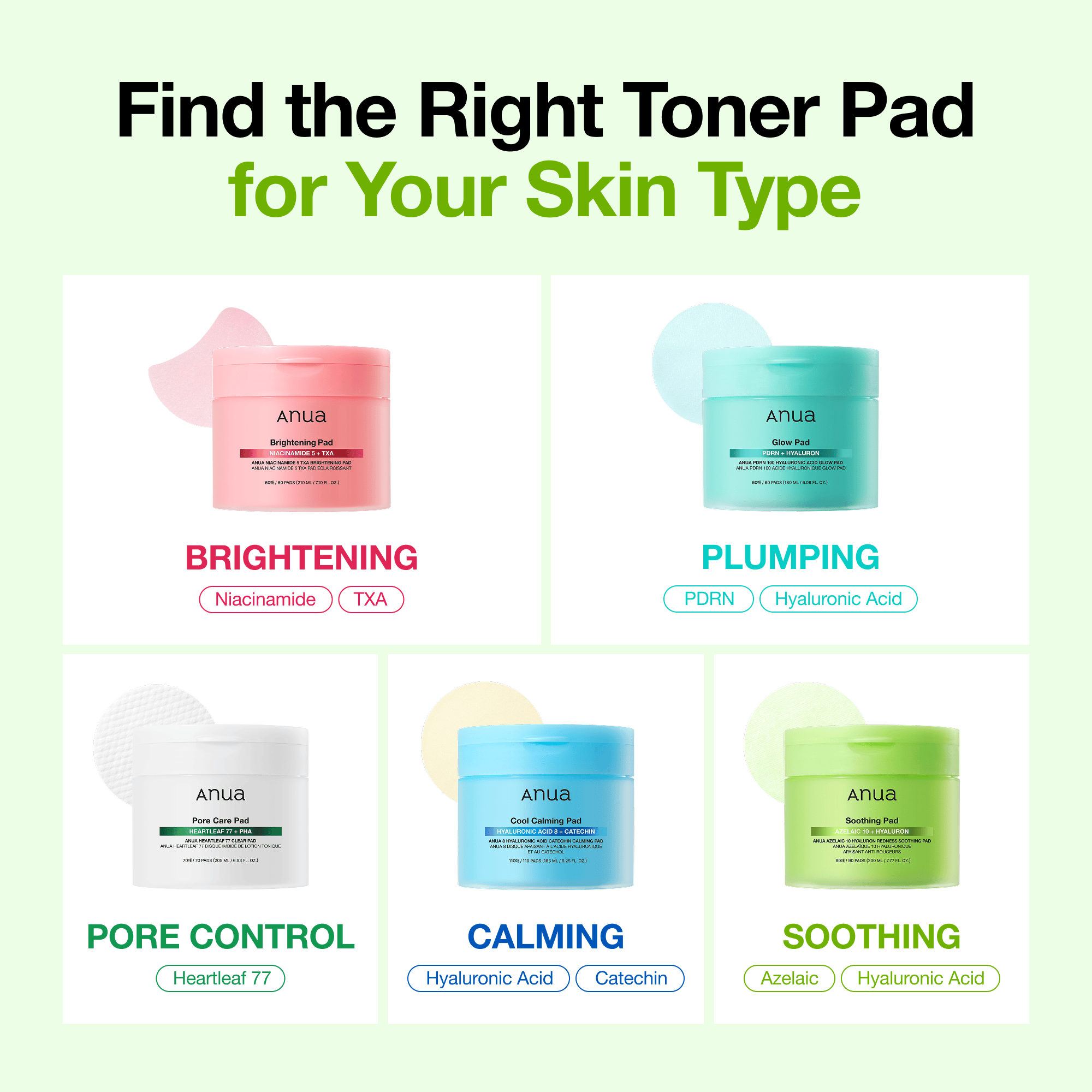 Anua US Toner Azelaic 10 Hyaluron Redness Soothing Pad
