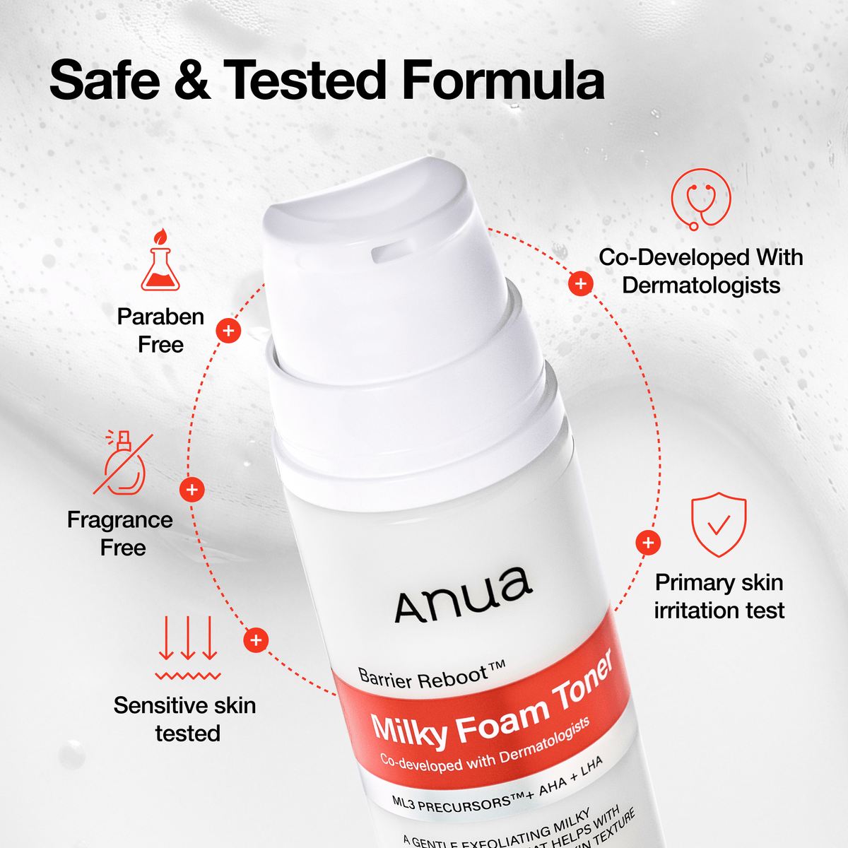 Anua US Toner Barrier Reboot Milky Foam Toner